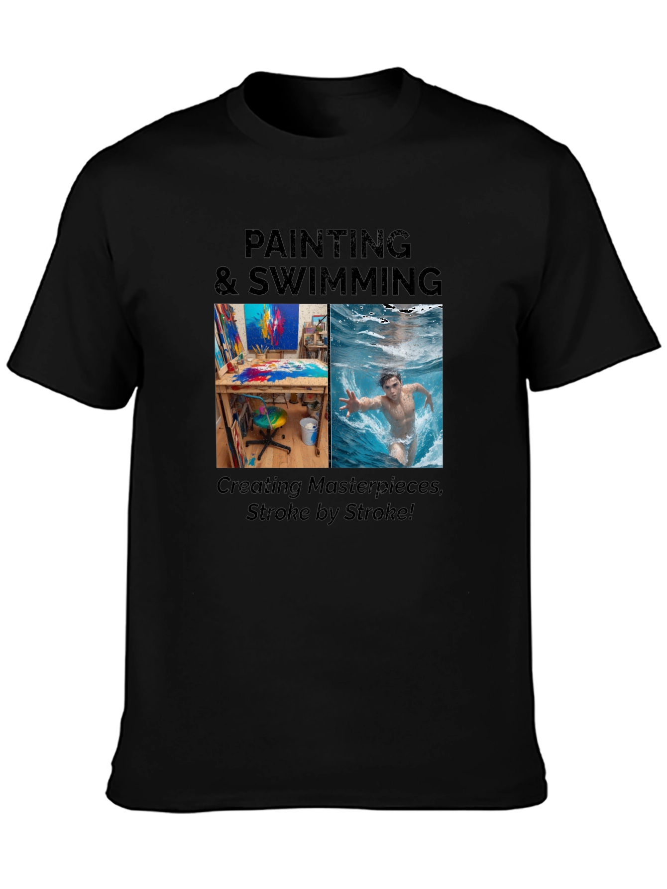 Painting & Swimming Stroke T-Shirt