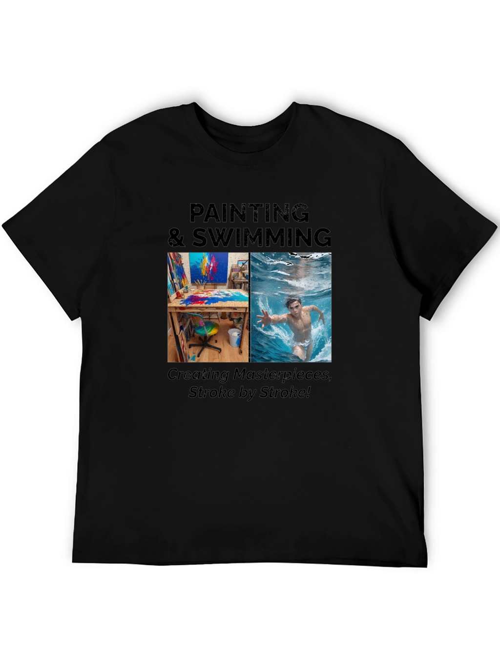 Painting & Swimming Stroke T-Shirt