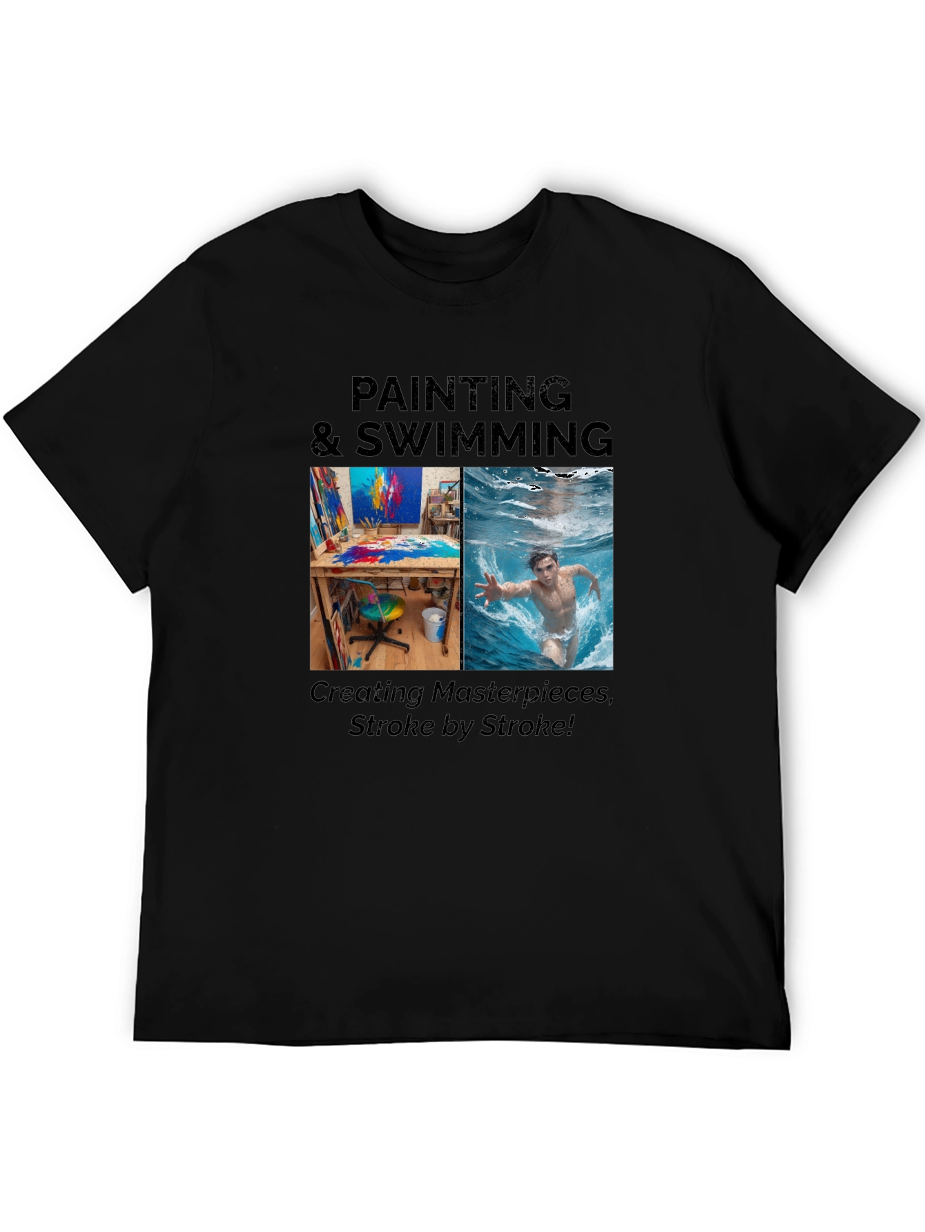 Painting & Swimming Stroke T-Shirt
