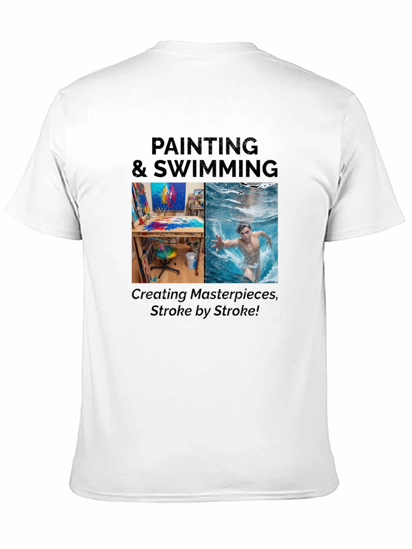 Painting & Swimming Stroke T-Shirt