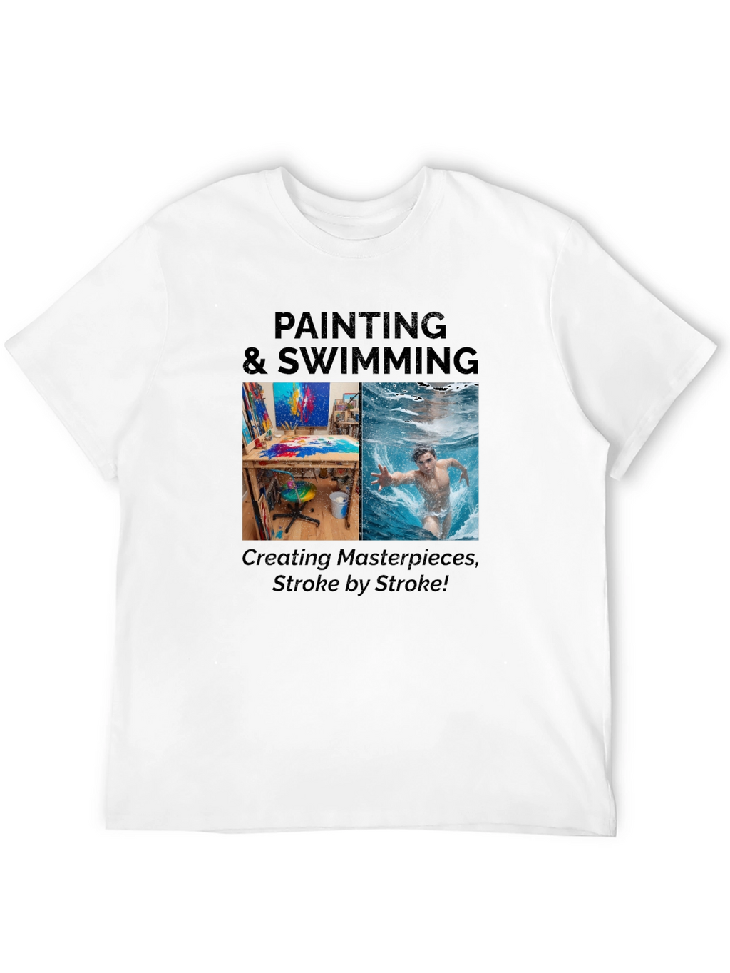 Painting & Swimming Stroke T-Shirt