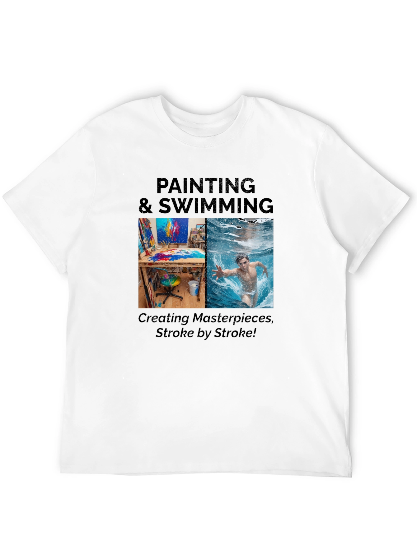 Painting & Swimming Stroke T-Shirt
