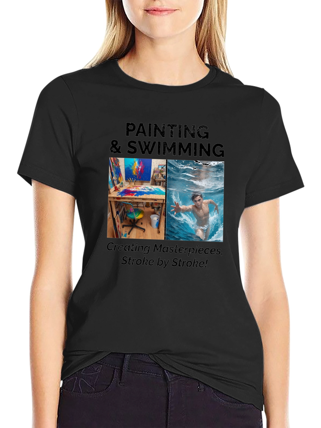Painting & Swimming Stroke T-Shirt