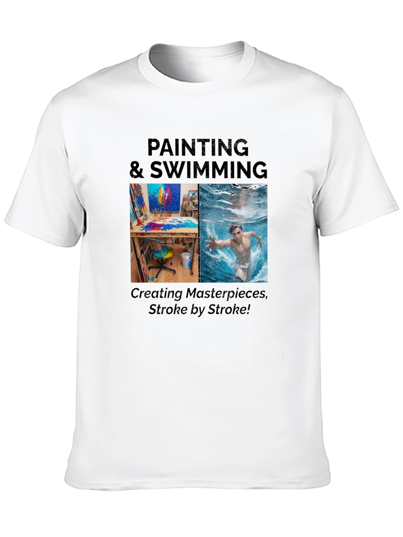 Painting & Swimming Stroke T-Shirt
