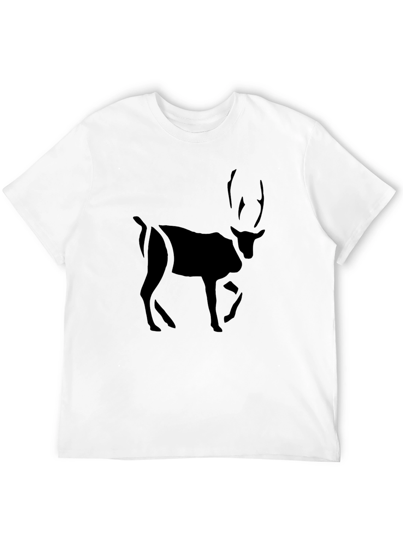 Reindeer Graphic Tee - Soft Cotton Blend