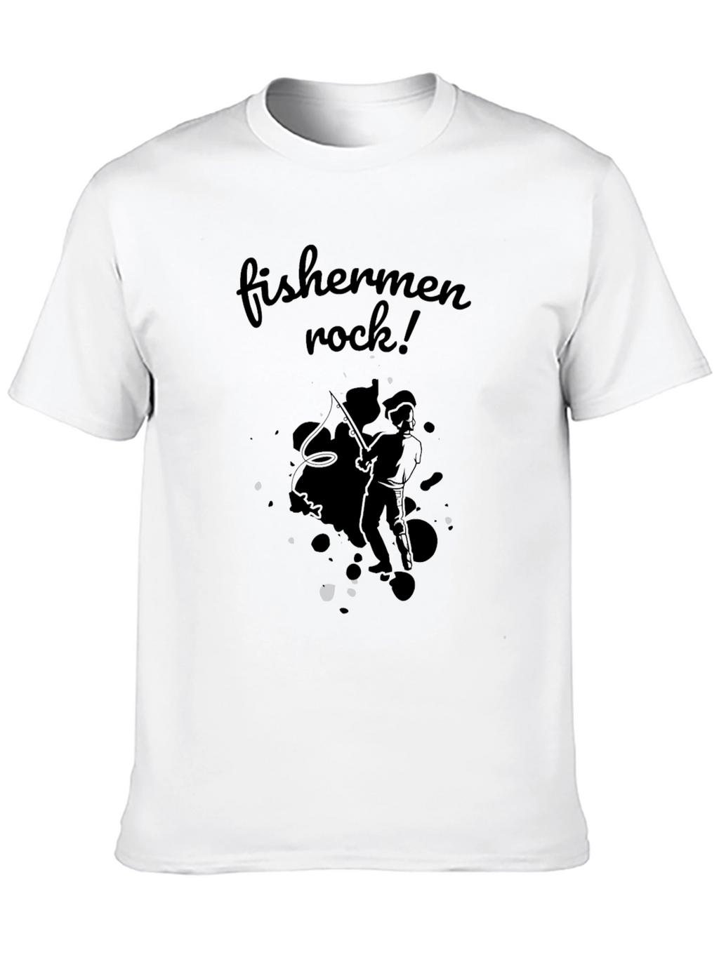 Fishermen Rock! Black T-Shirt