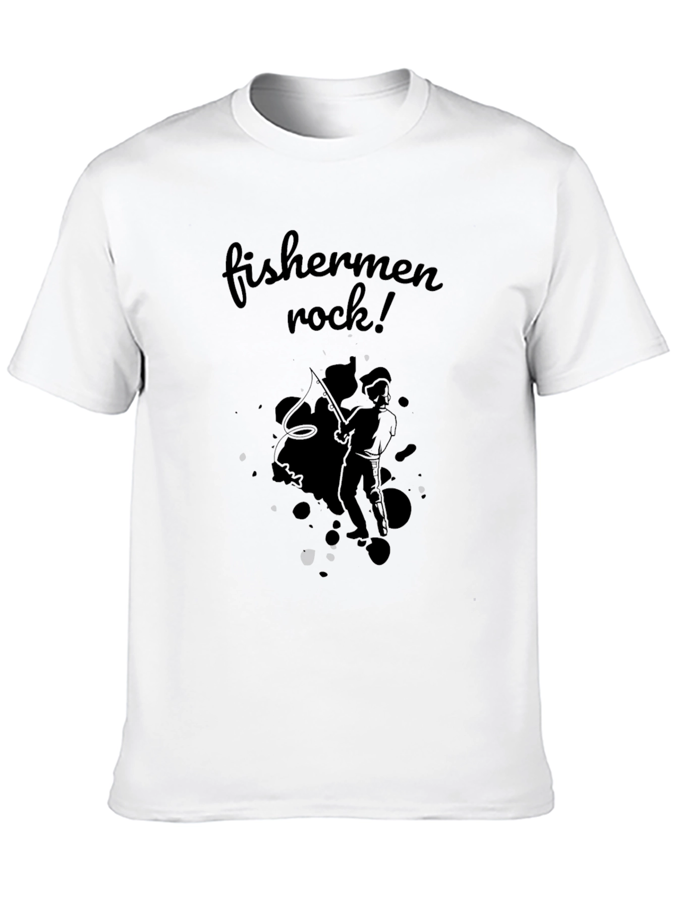 Fishermen Rock! Black T-Shirt