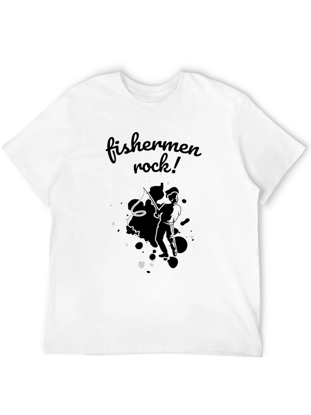 Fishermen Rock! Black T-Shirt