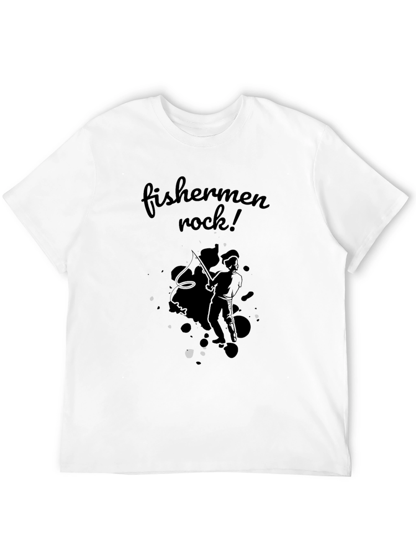 Fishermen Rock! Black T-Shirt