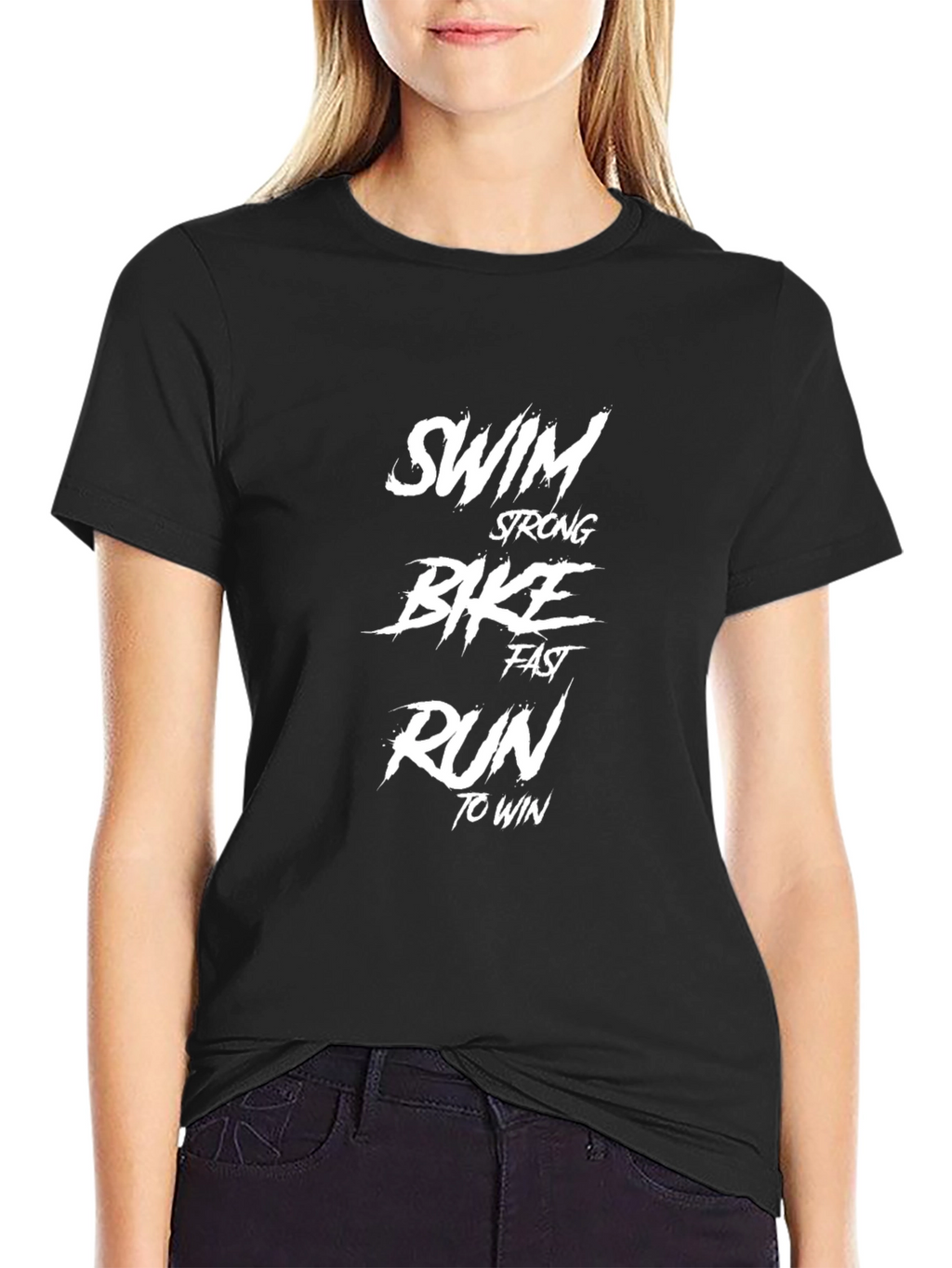 Swim Bike Run T-Shirt - Triathlon Motivation