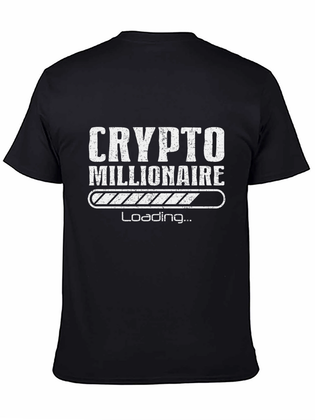 Crypto Millionaire Loading Black T-Shirt