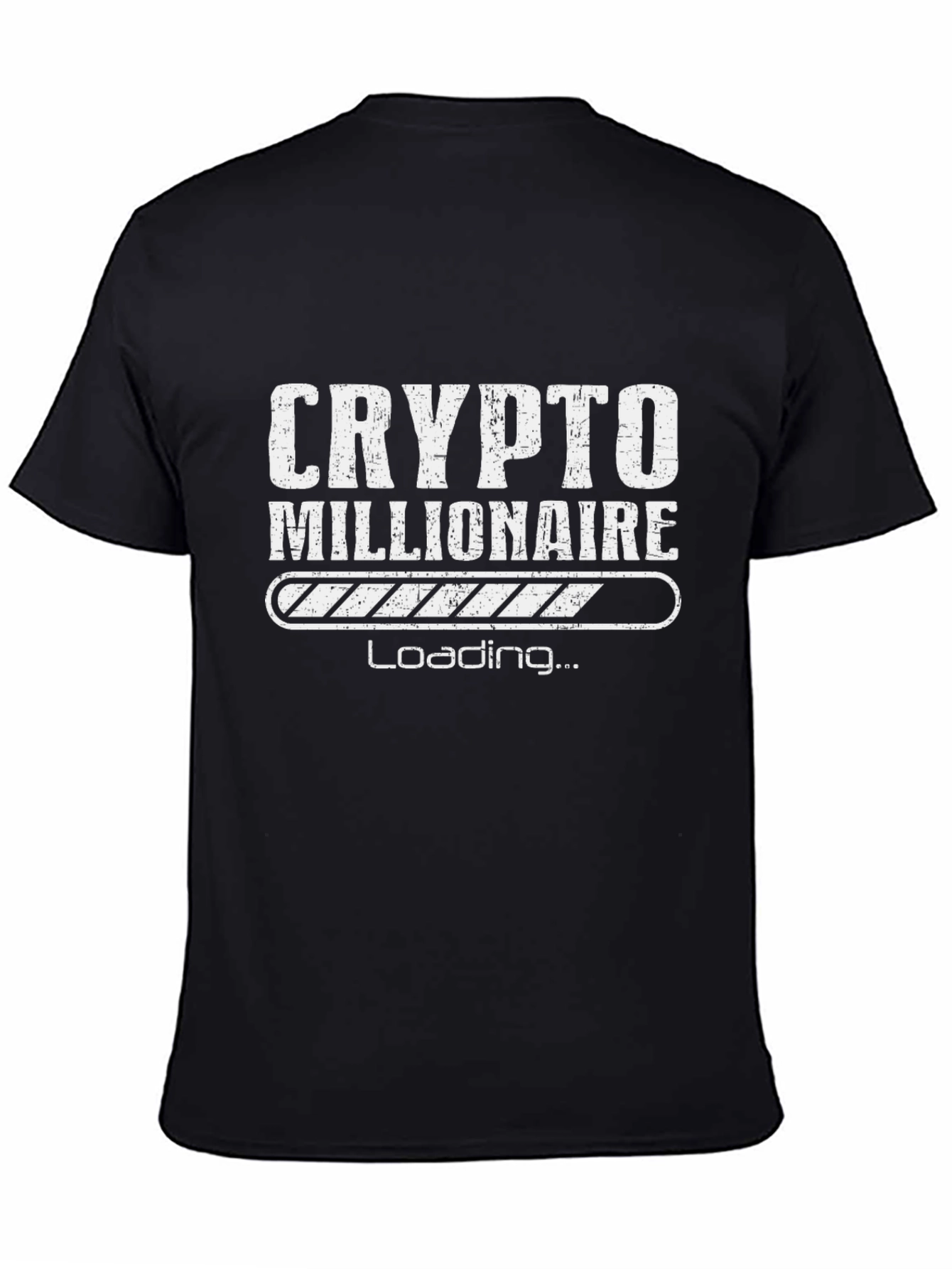 Crypto Millionaire Loading Black T-Shirt