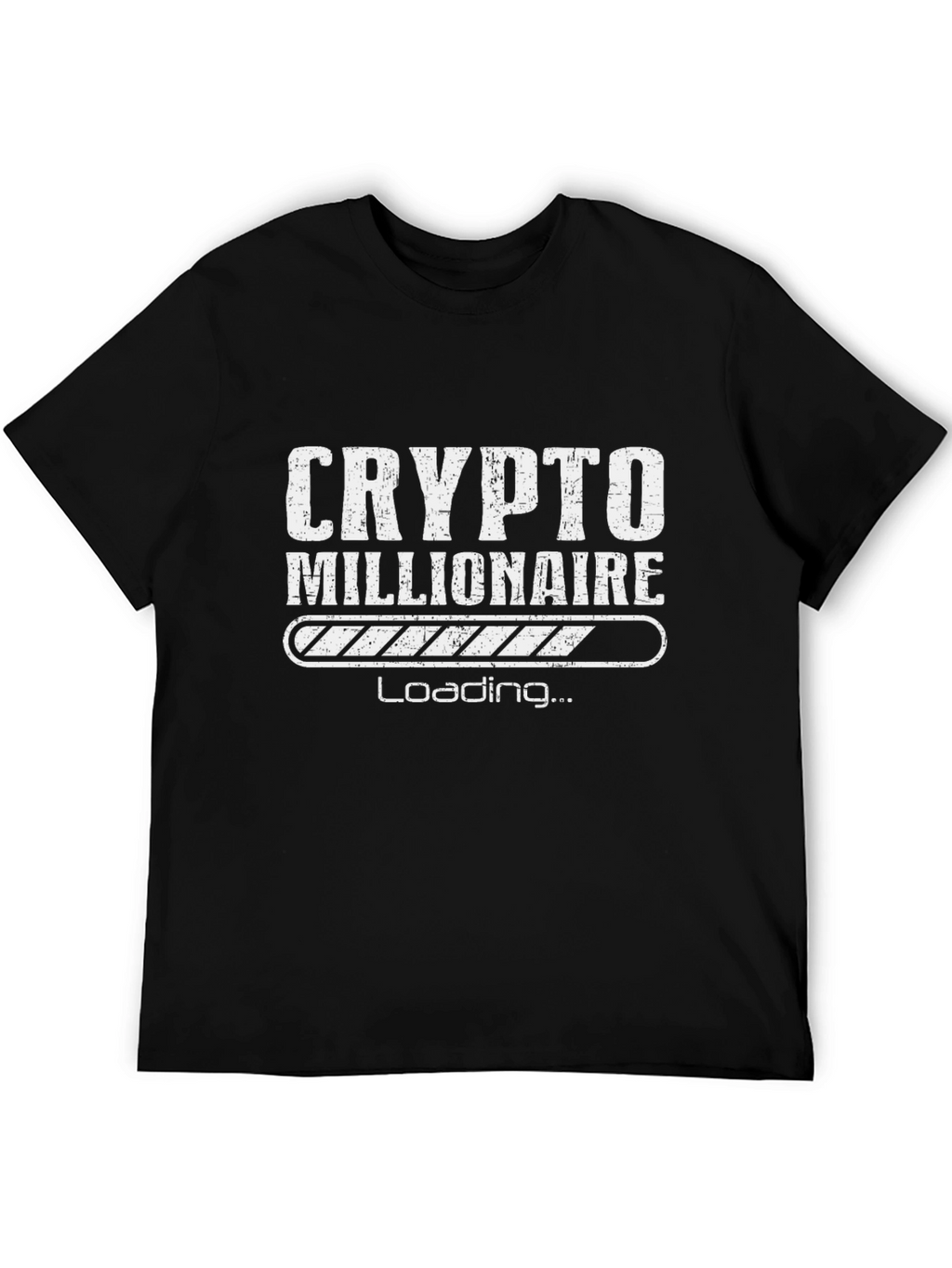 Crypto Millionaire Loading Black T-Shirt