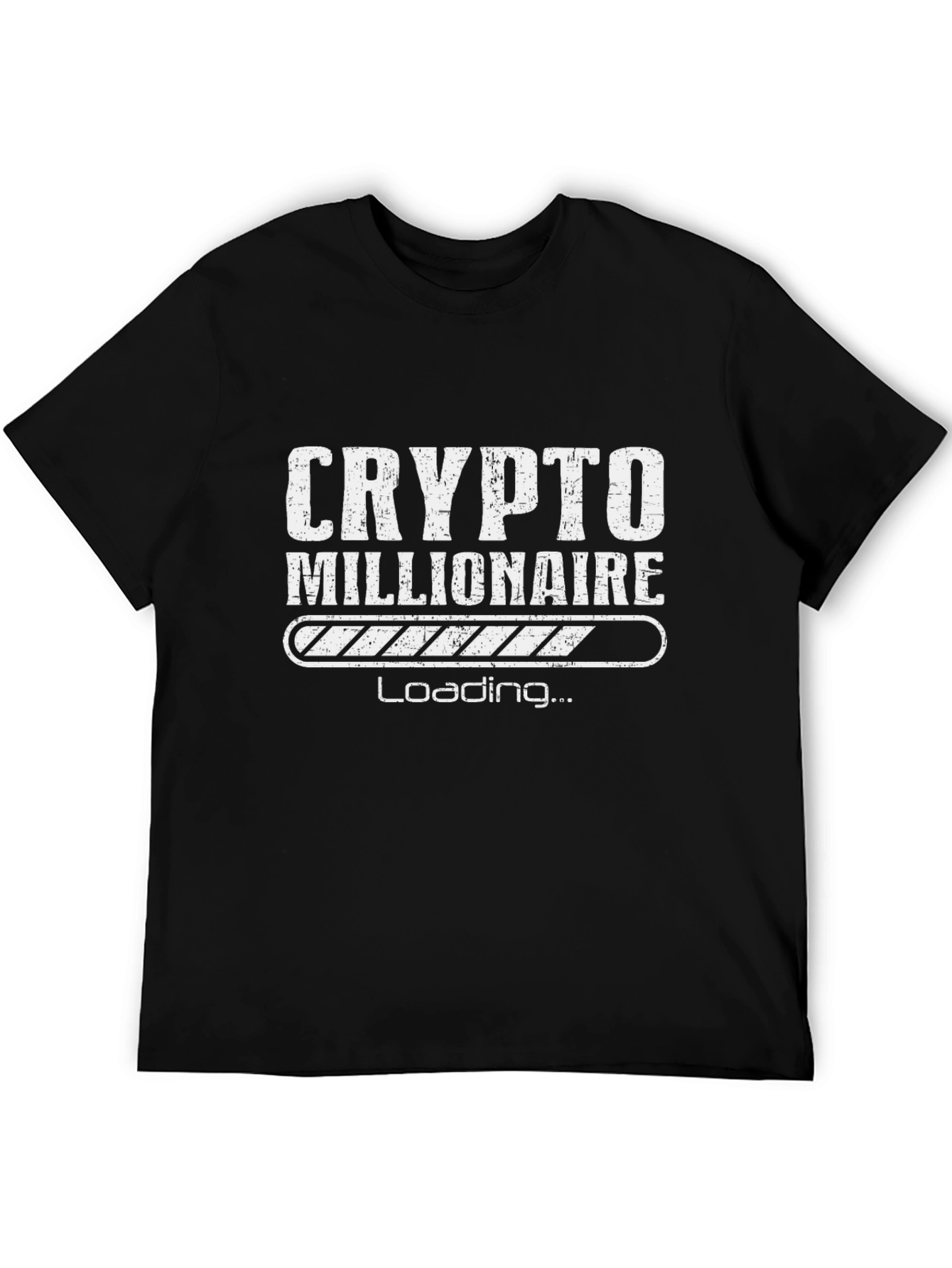 Crypto Millionaire Loading Black T-Shirt