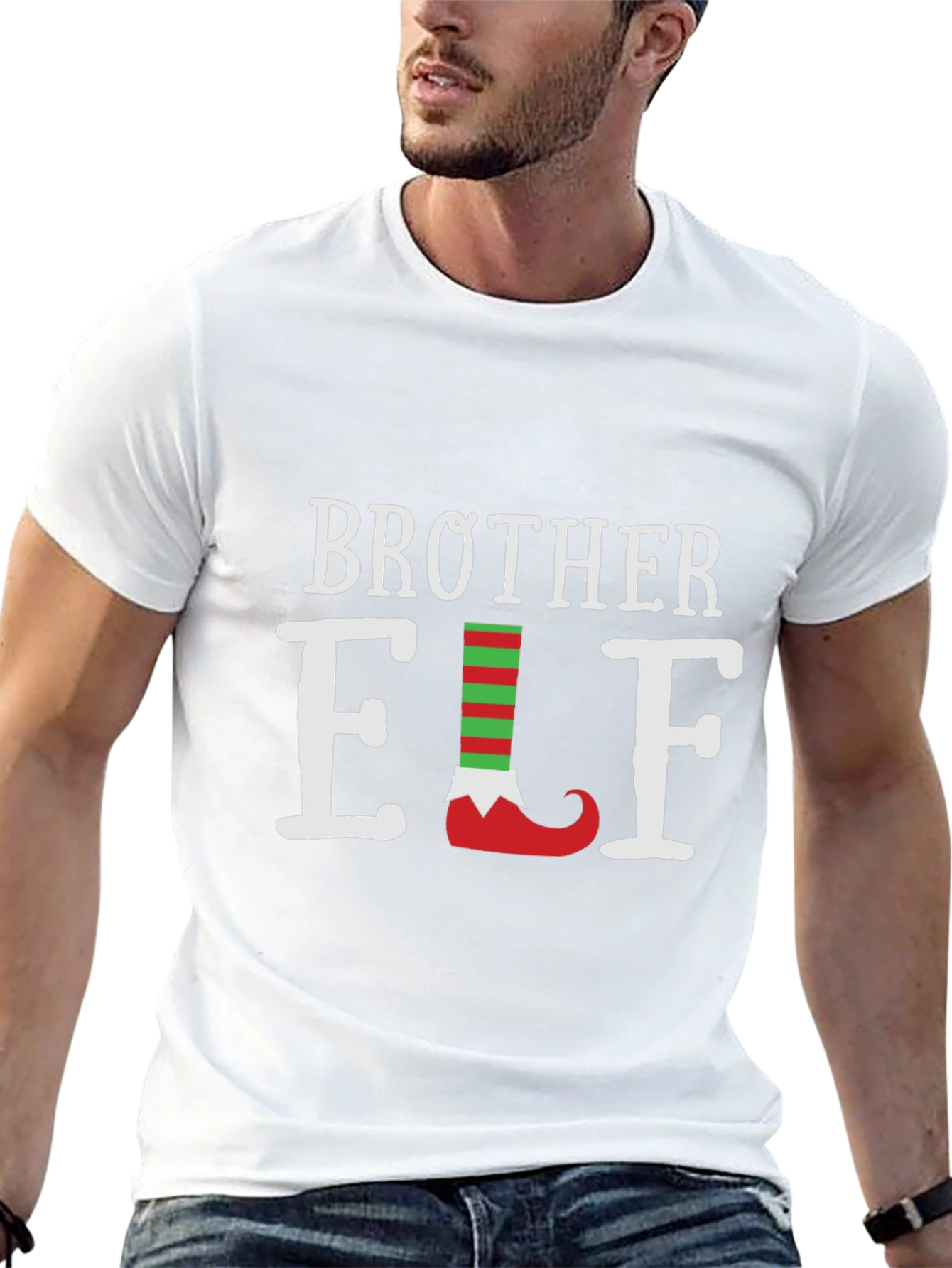 Brother Elf T-Shirt Festive Holiday Tee