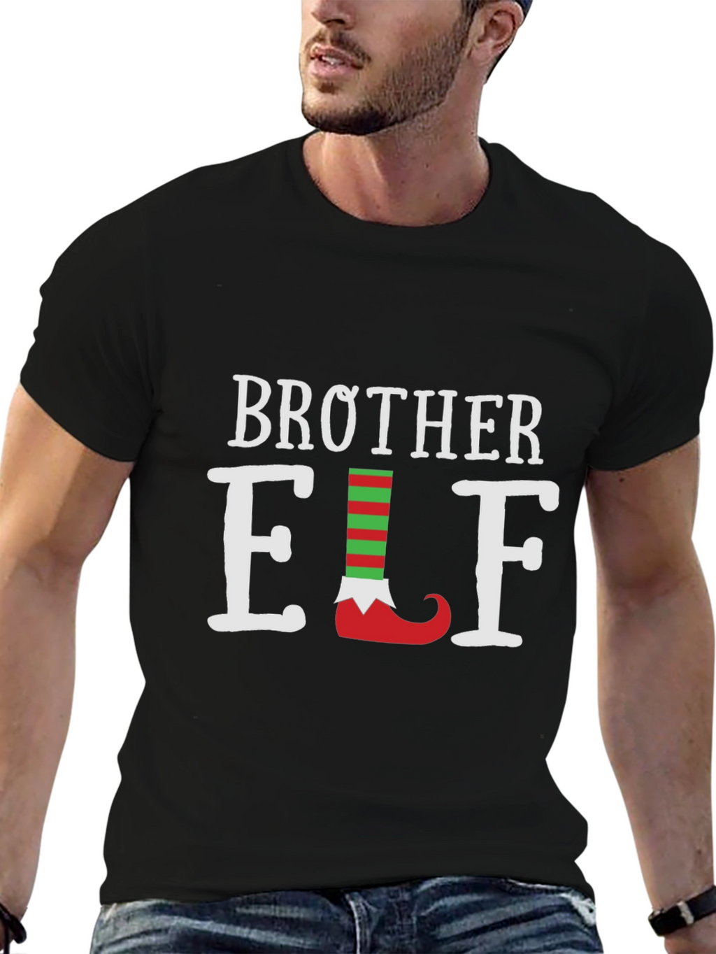 Brother Elf T-Shirt Festive Holiday Tee