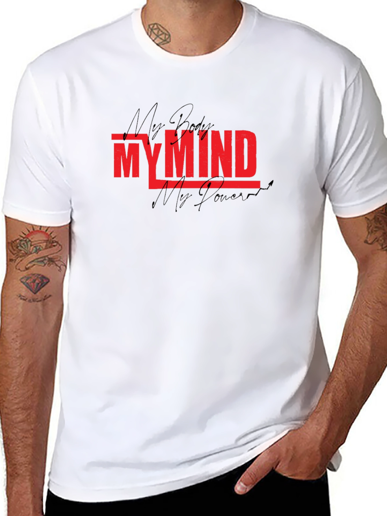 My Mind My Power Graphic Tee - Black