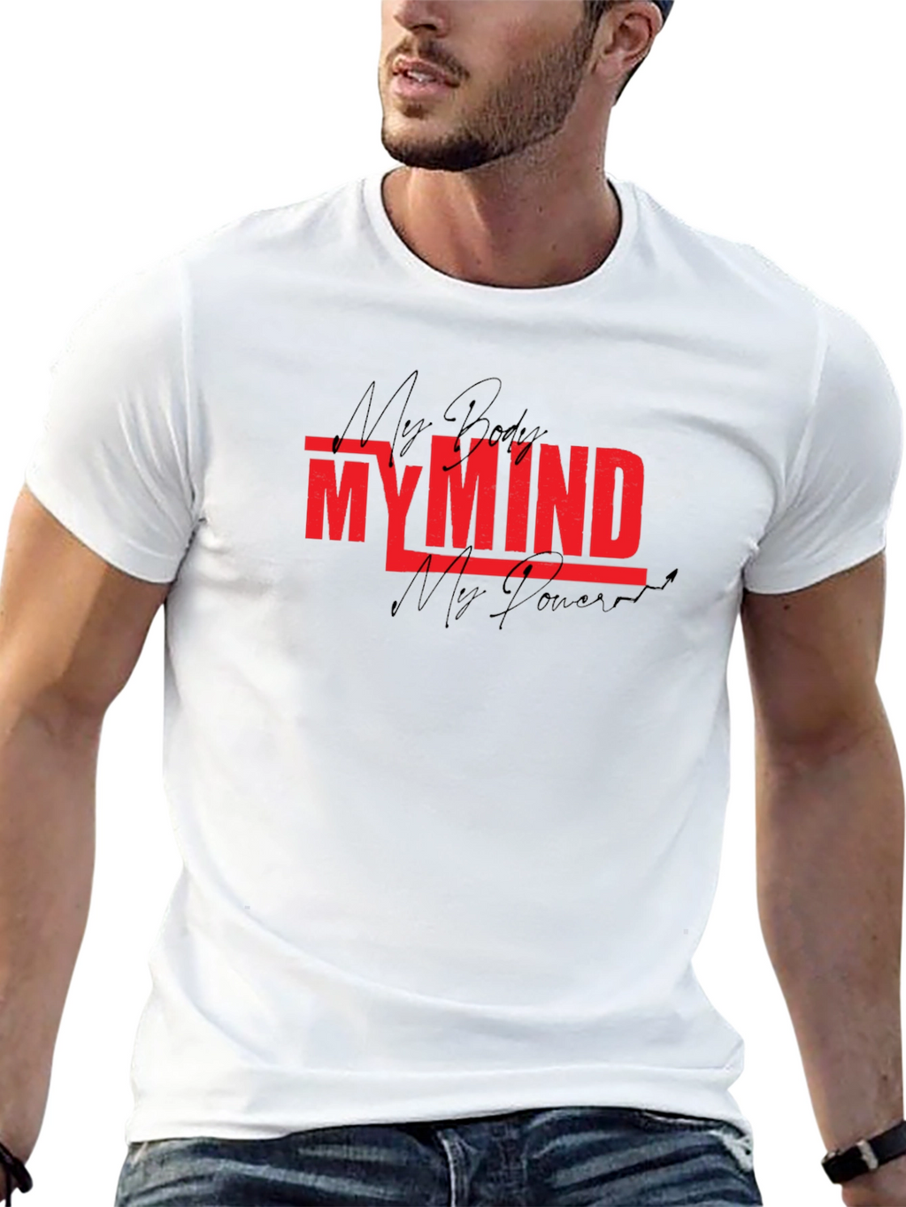 My Mind My Power Graphic Tee - Black
