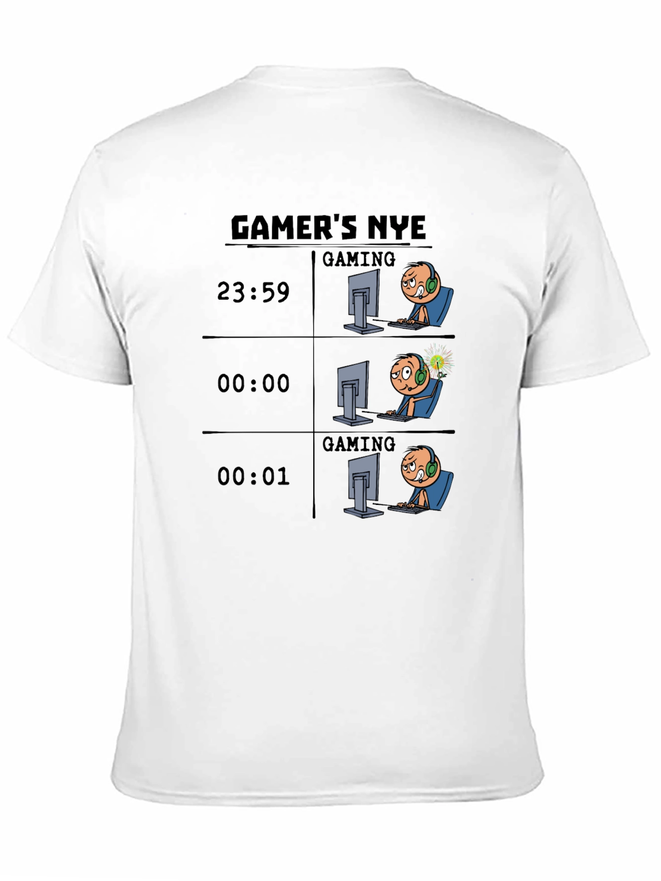 Gamers NYE Black T-Shirt