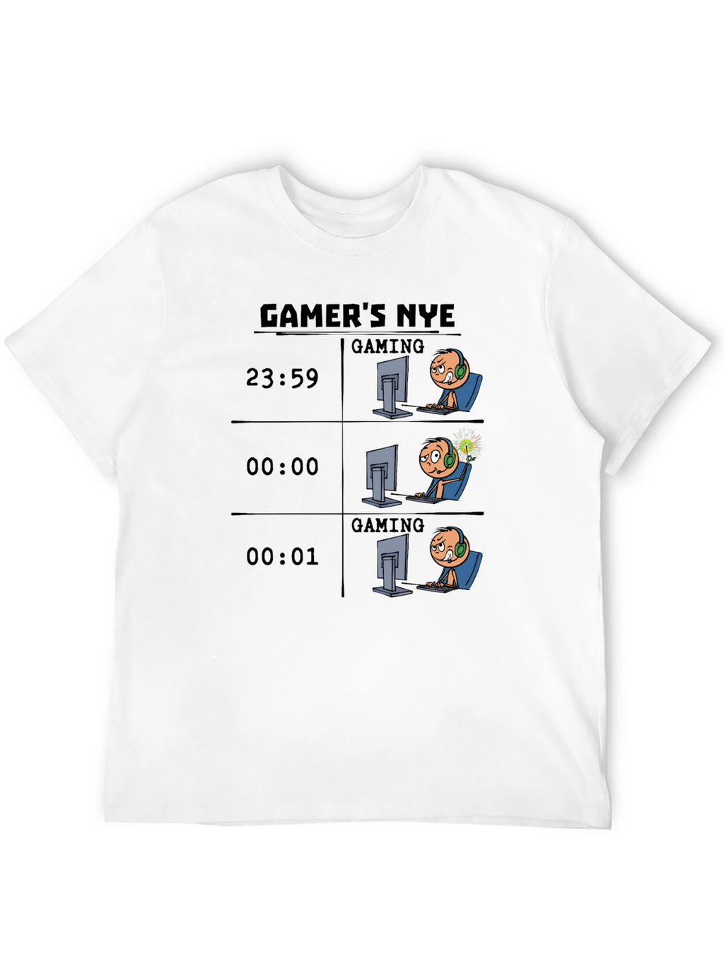 Gamers NYE Black T-Shirt