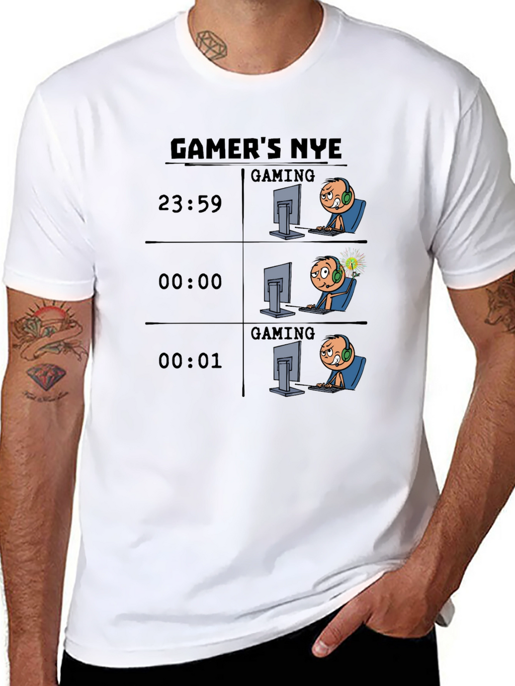 Gamers NYE Black T-Shirt
