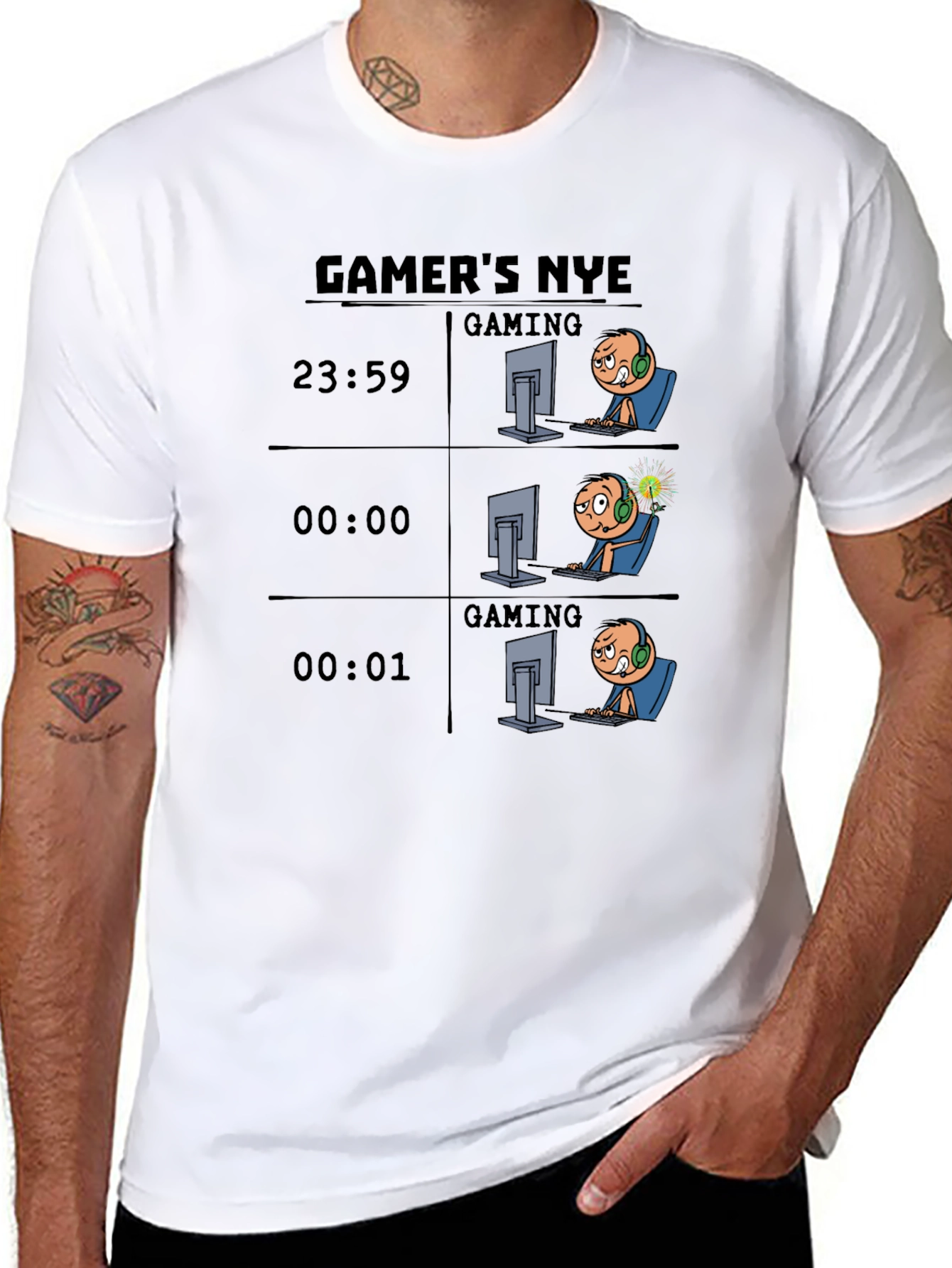 Gamers NYE Black T-Shirt