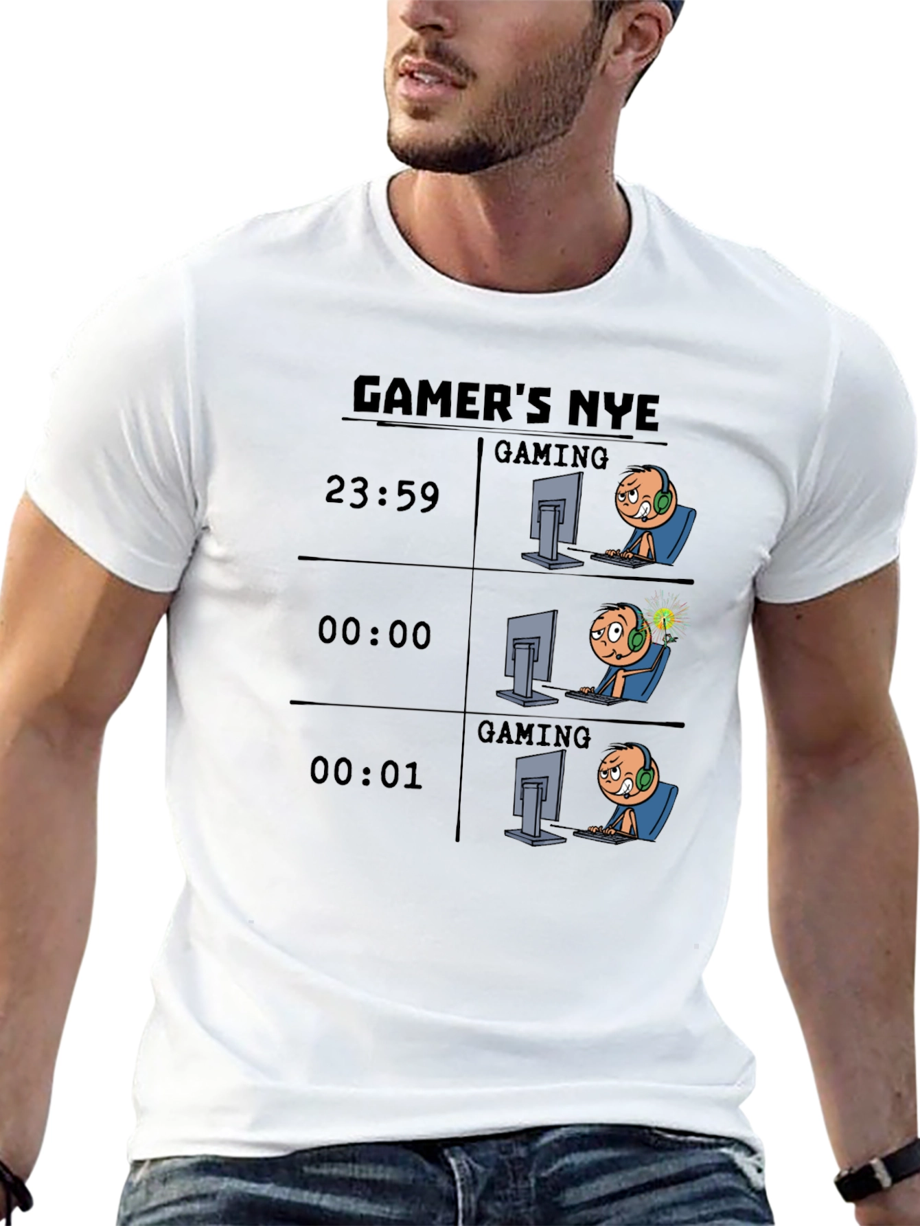 Gamers NYE Black T-Shirt