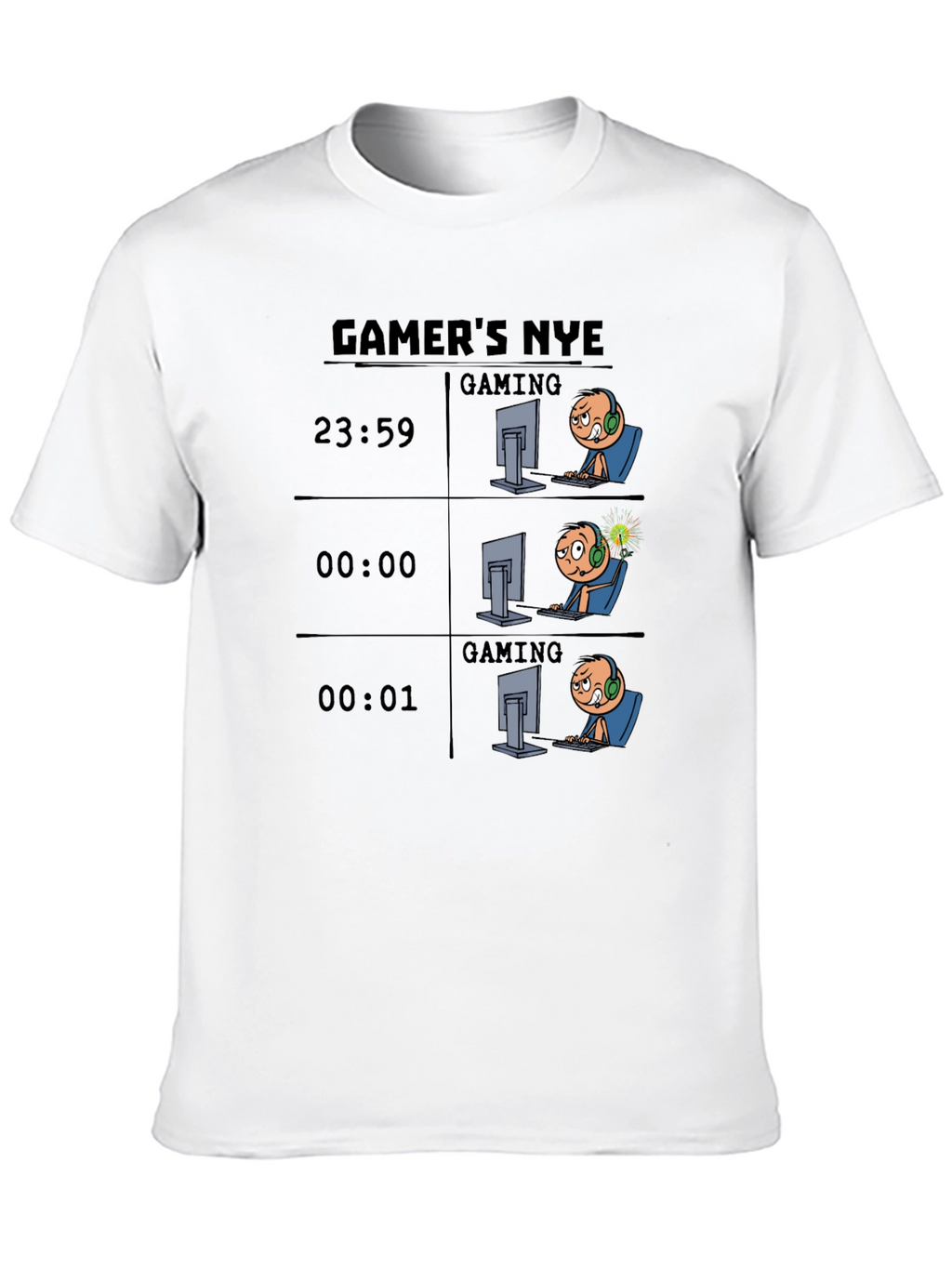 Gamers NYE Black T-Shirt