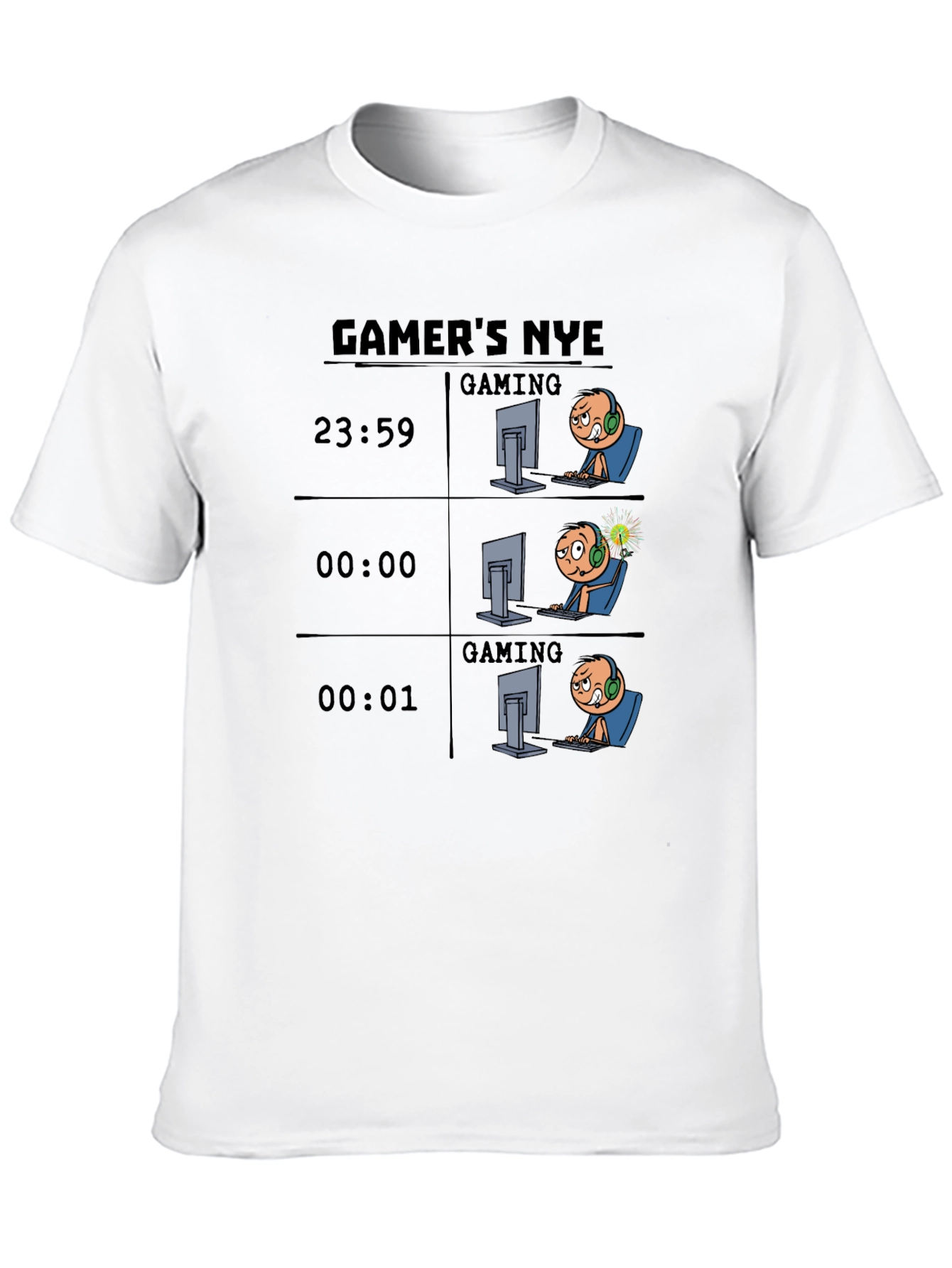 Gamers NYE Black T-Shirt