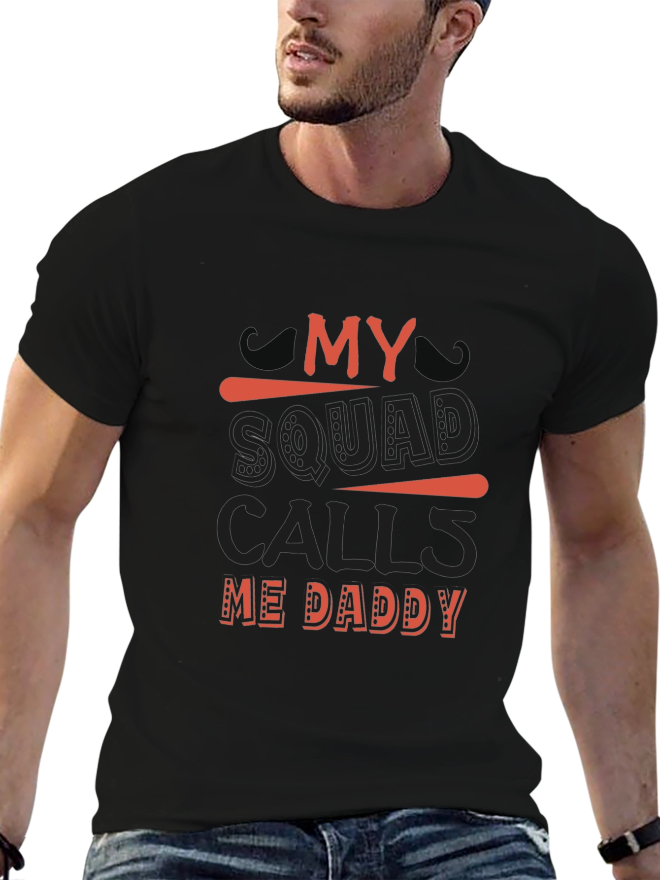 My Squad Calls Me Daddy T-Shirt - Black
