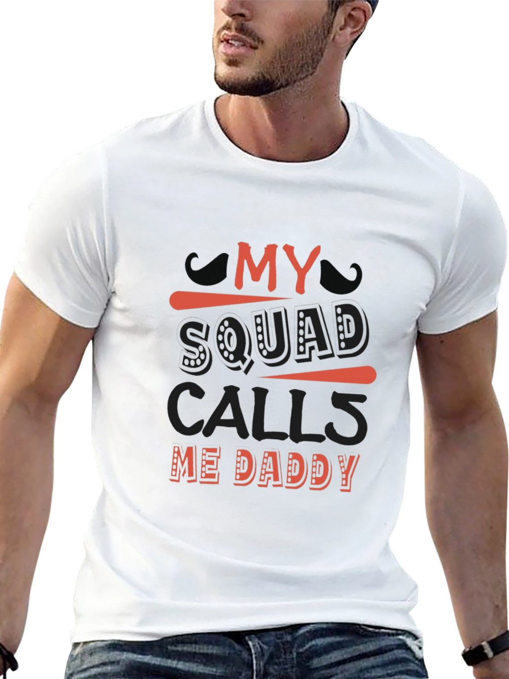 My Squad Calls Me Daddy T-Shirt - Black