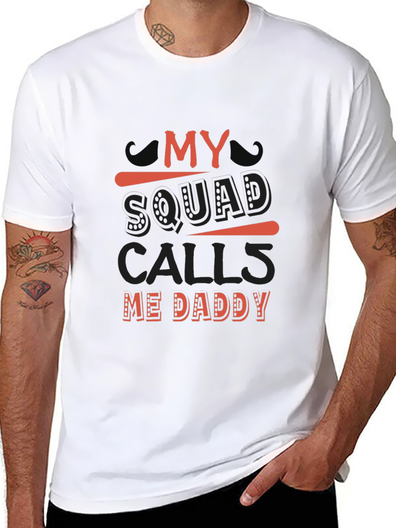 My Squad Calls Me Daddy T-Shirt - Black