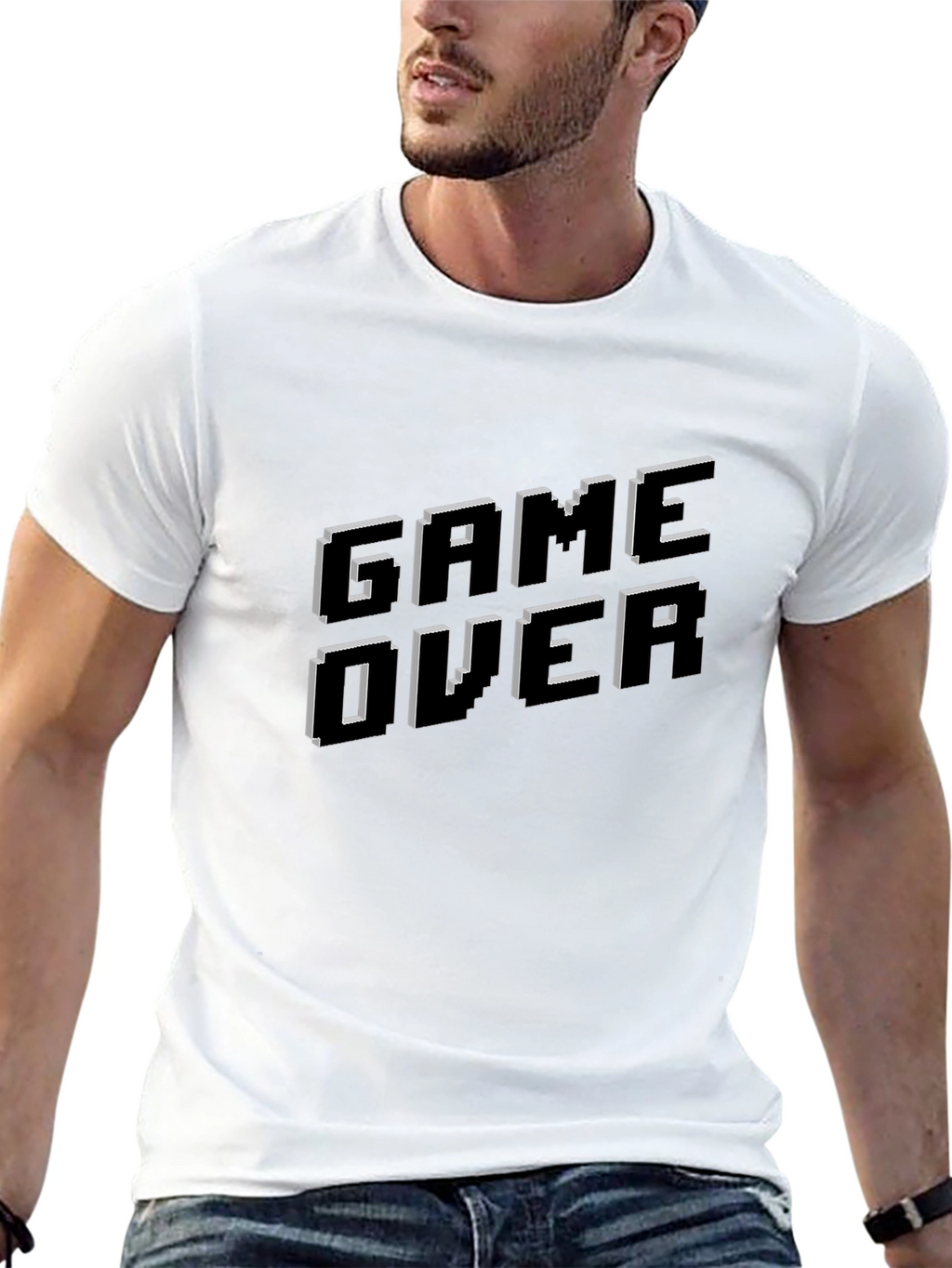 Game Over T-Shirt - Classic Pixelated Design