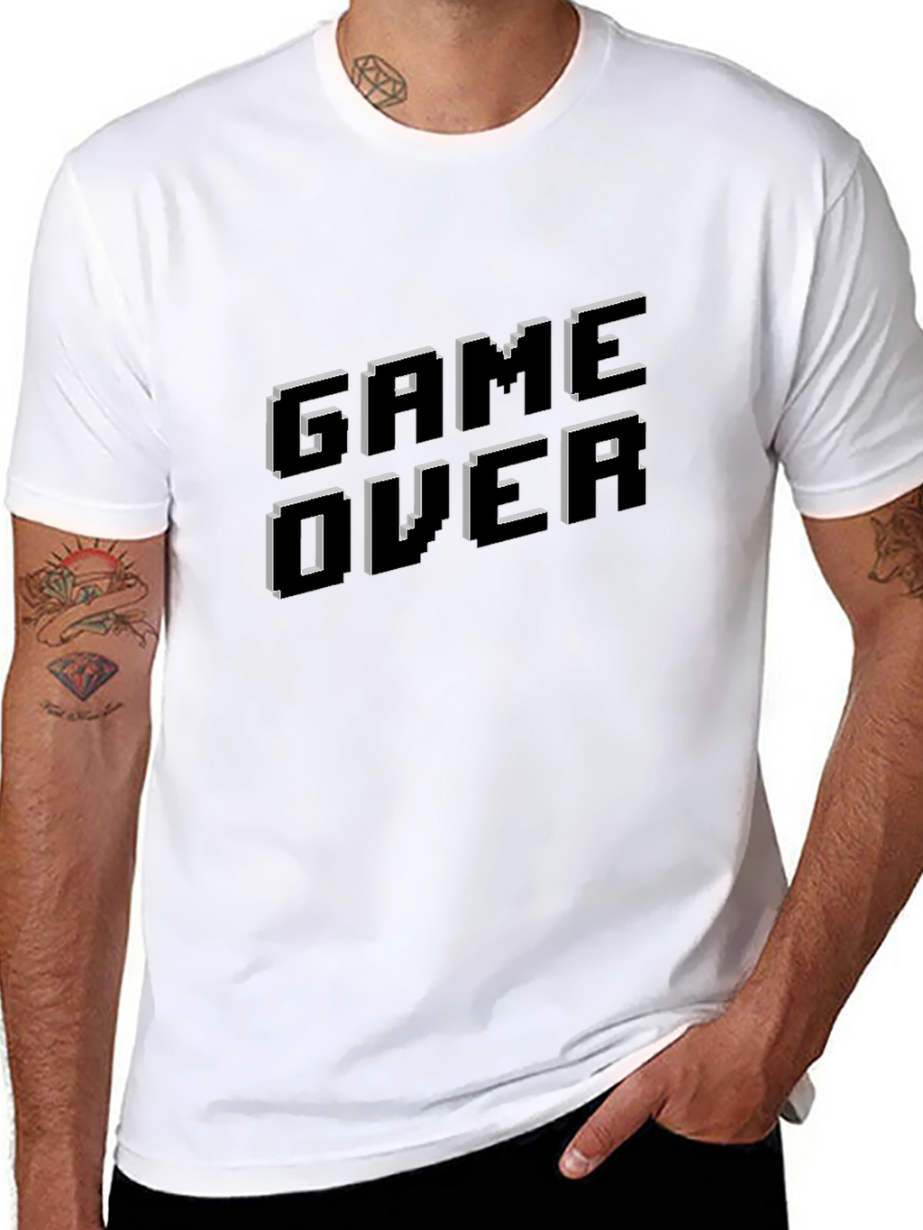 Game Over T-Shirt - Classic Pixelated Design