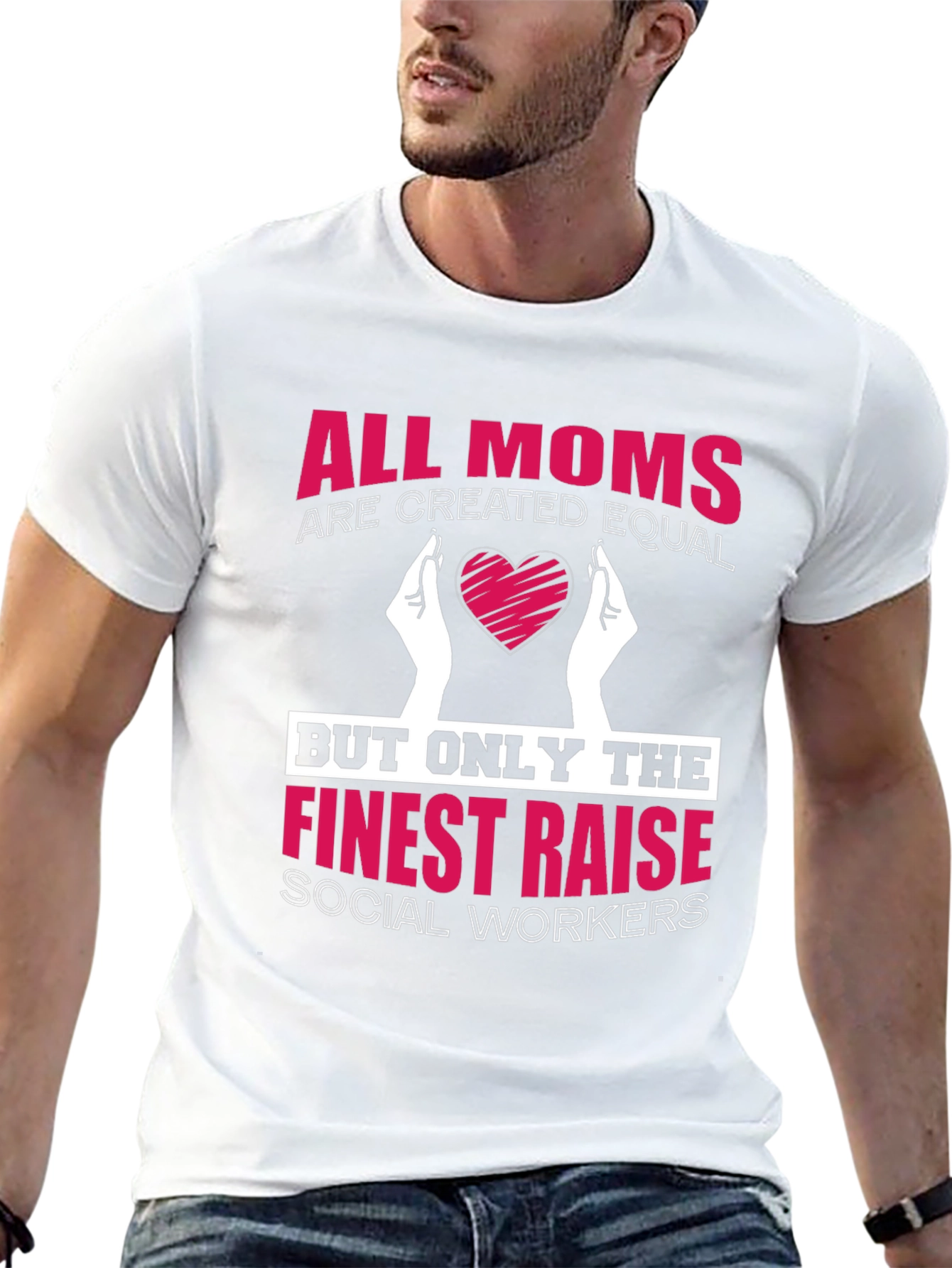 Finest Moms Raise Social Workers Graphic Tee