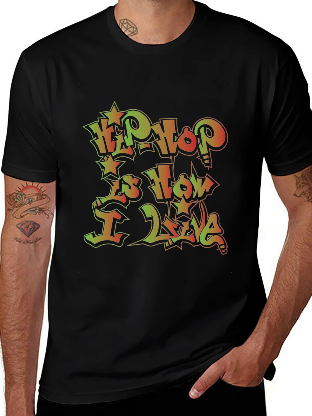 Hip Hop Is How I Live Graphic T-Shirt