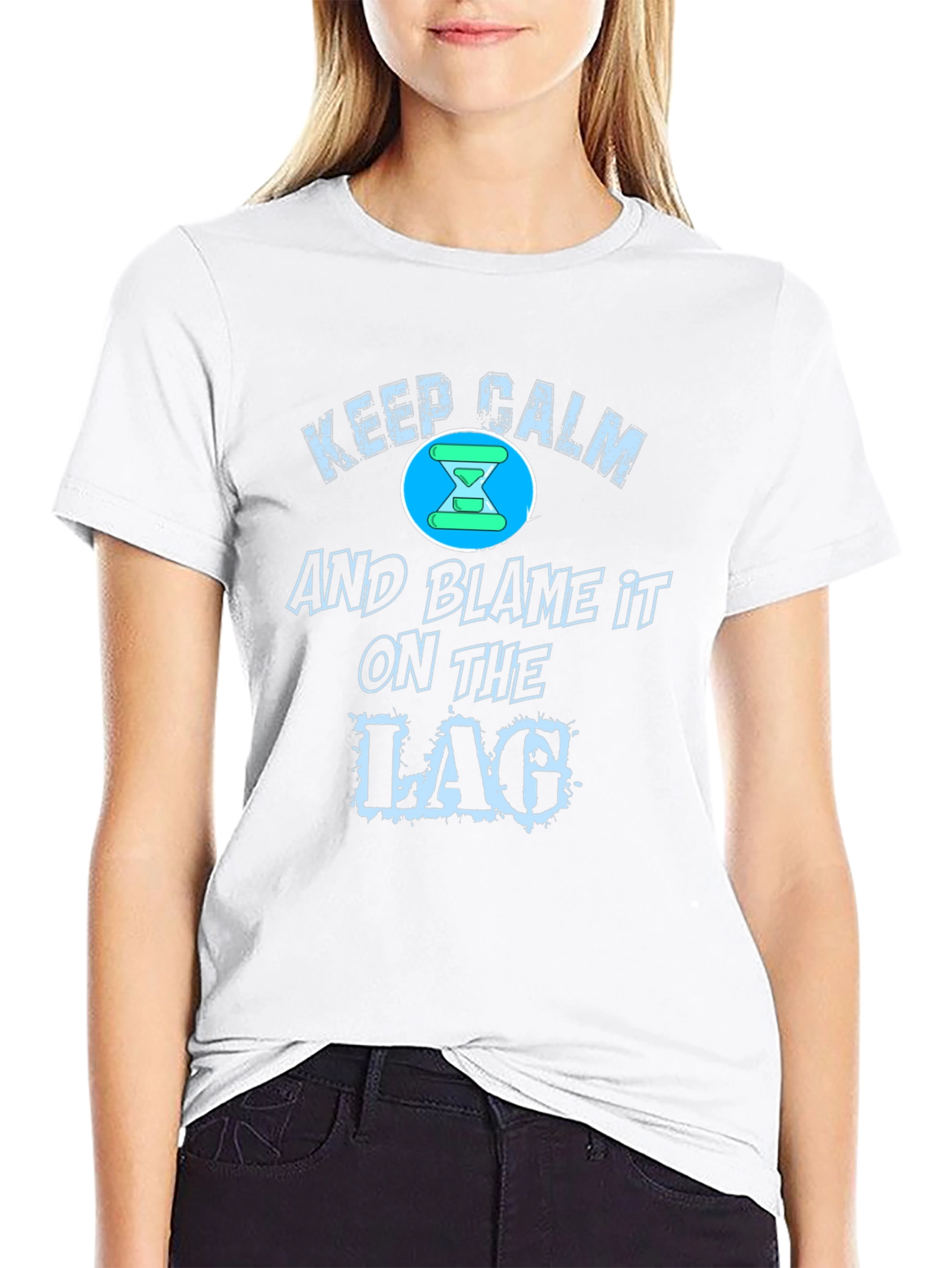 Keep Calm Blame Lag Funny Gamer T-Shirt