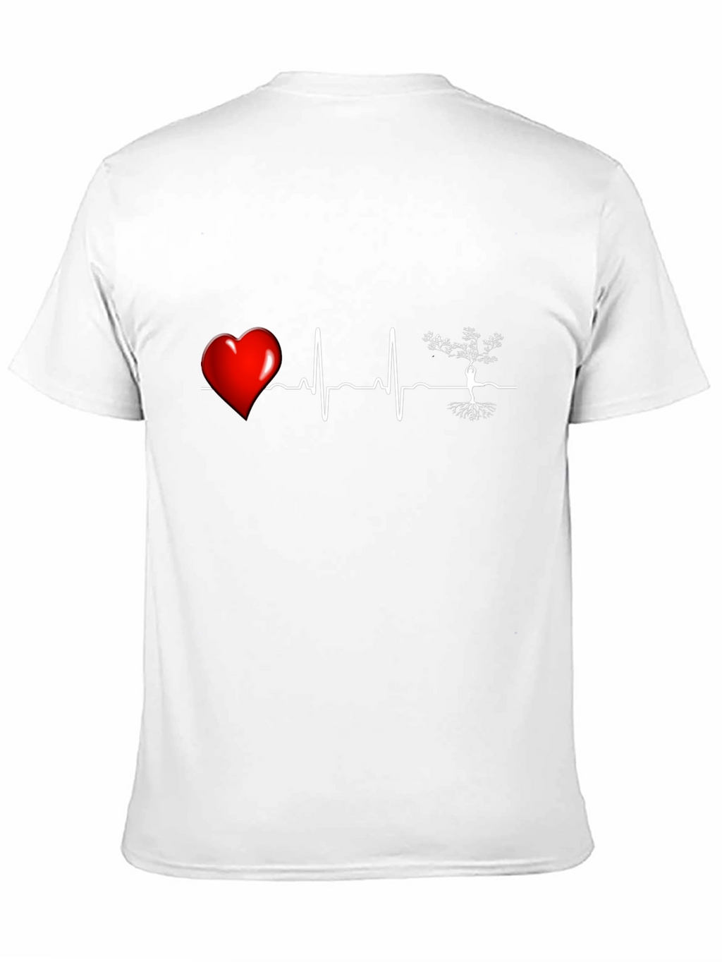 Heartbeat Tree of Life T-Shirt - Black
