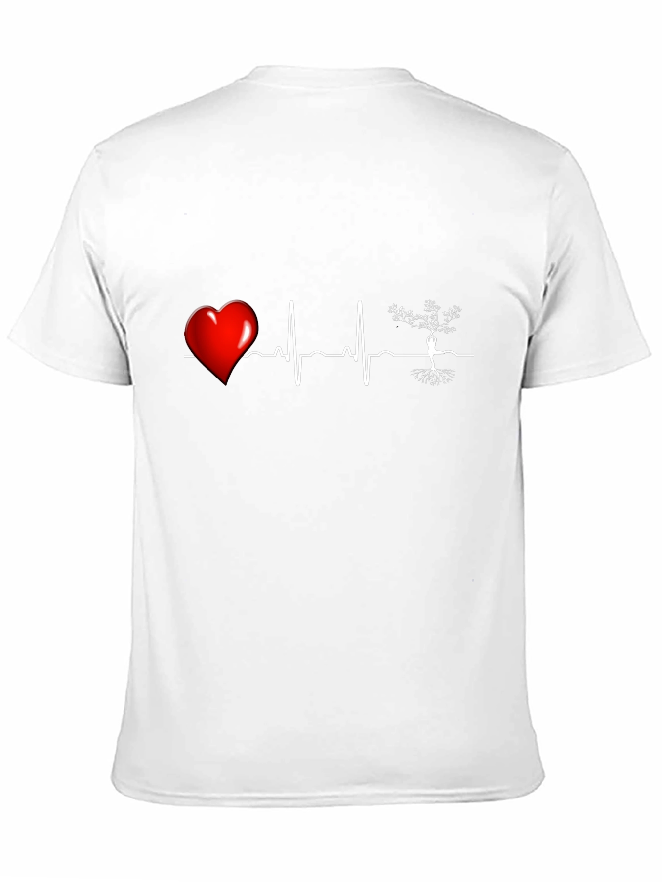 Heartbeat Tree of Life T-Shirt - Black