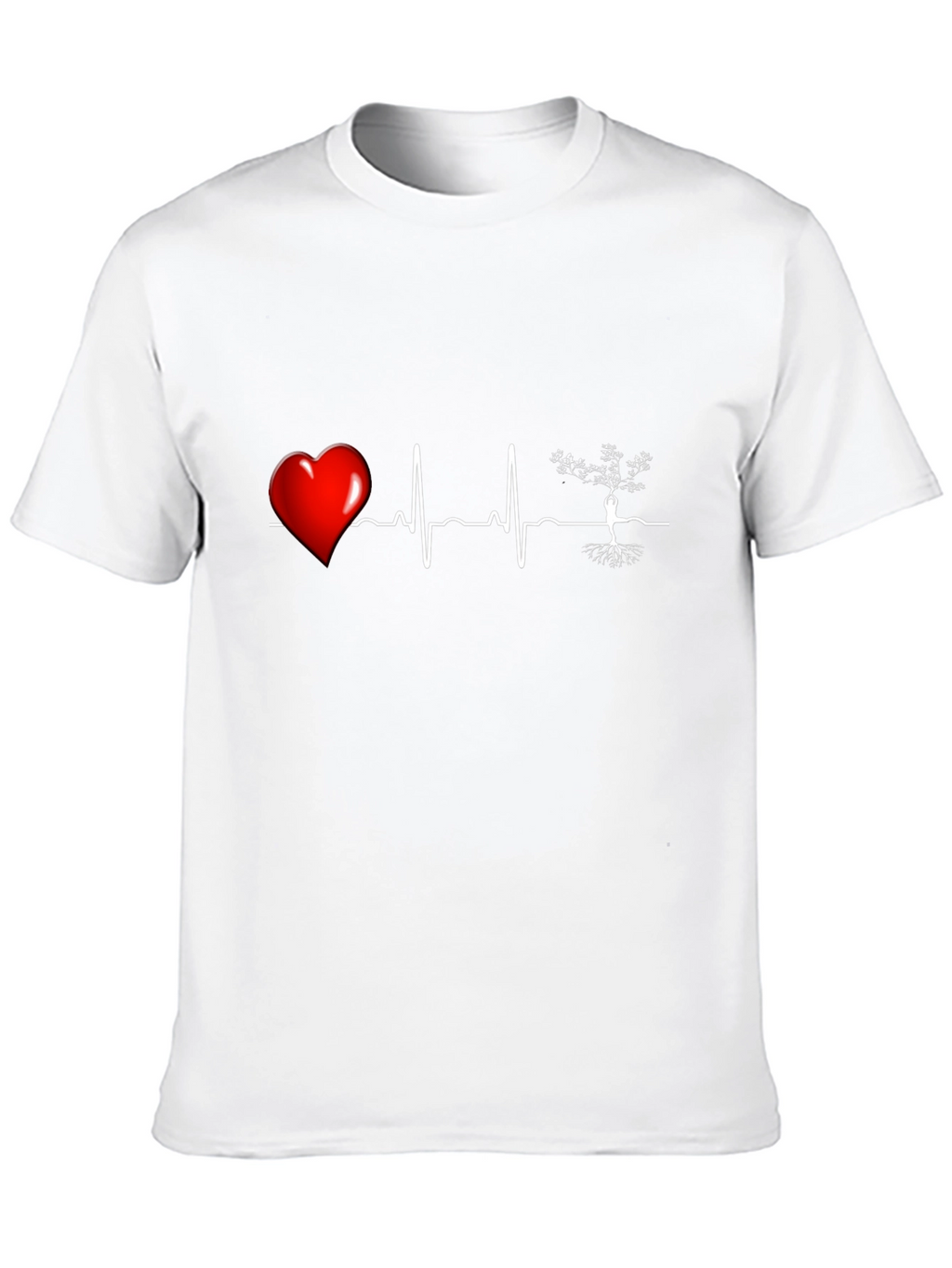 Heartbeat Tree of Life T-Shirt - Black