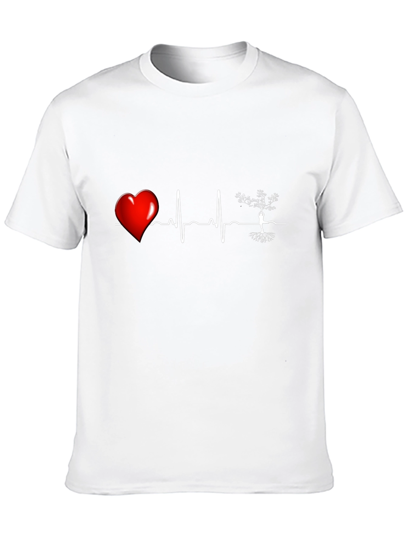Heartbeat Tree of Life T-Shirt - Black