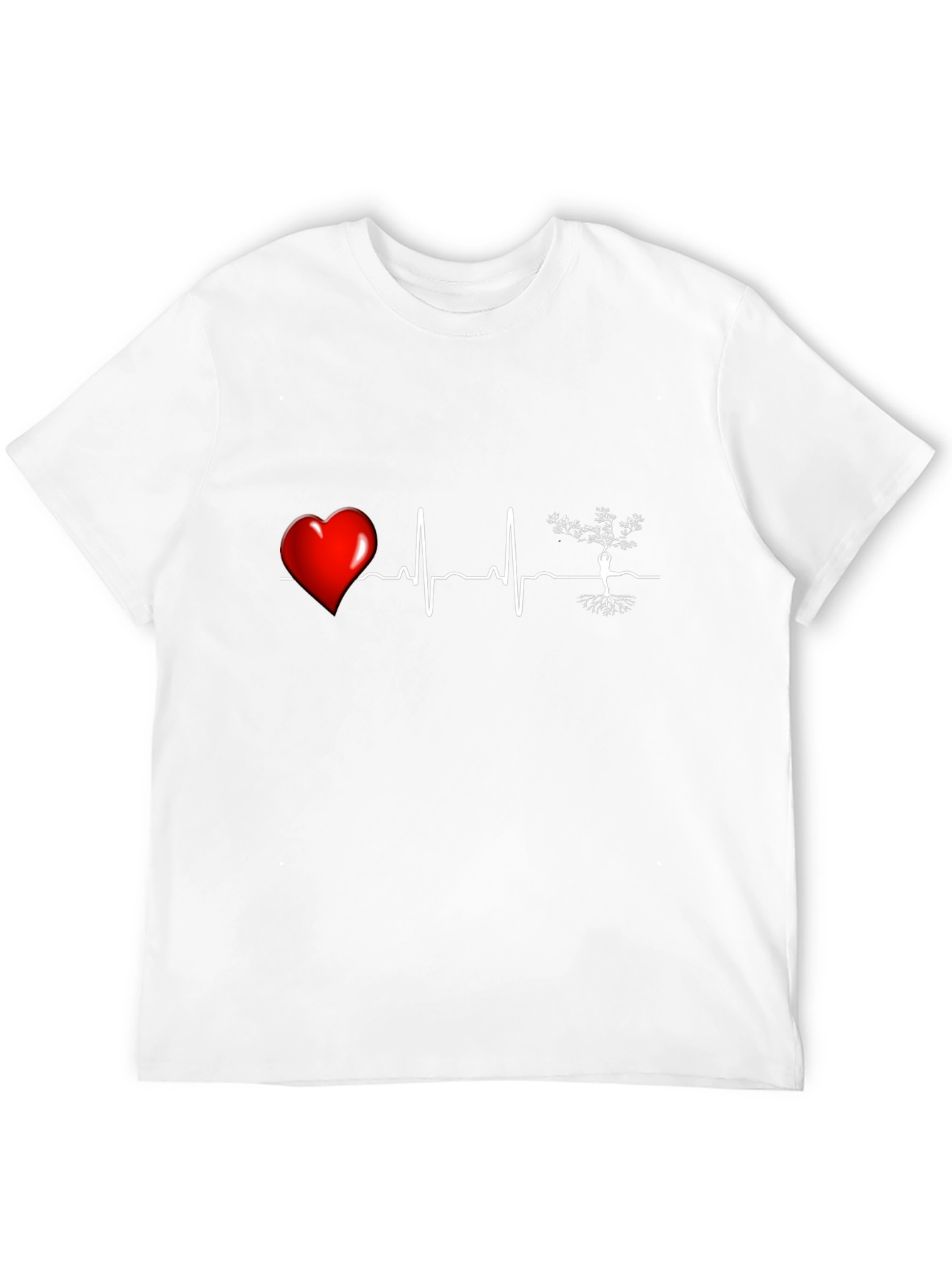 Heartbeat Tree of Life T-Shirt - Black