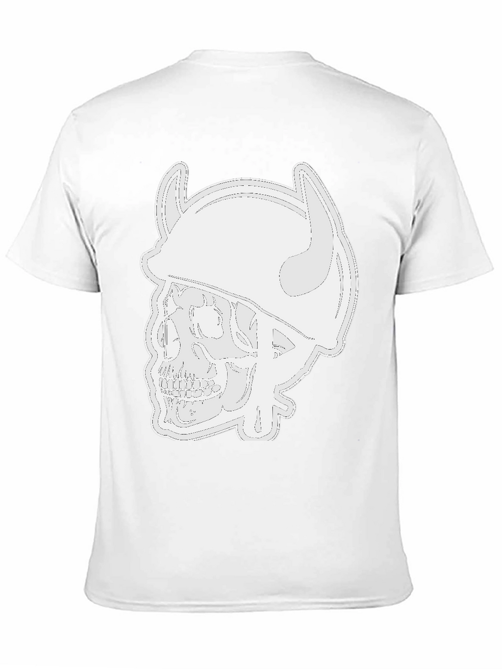 Skull Viking Helmet Black T-Shirt