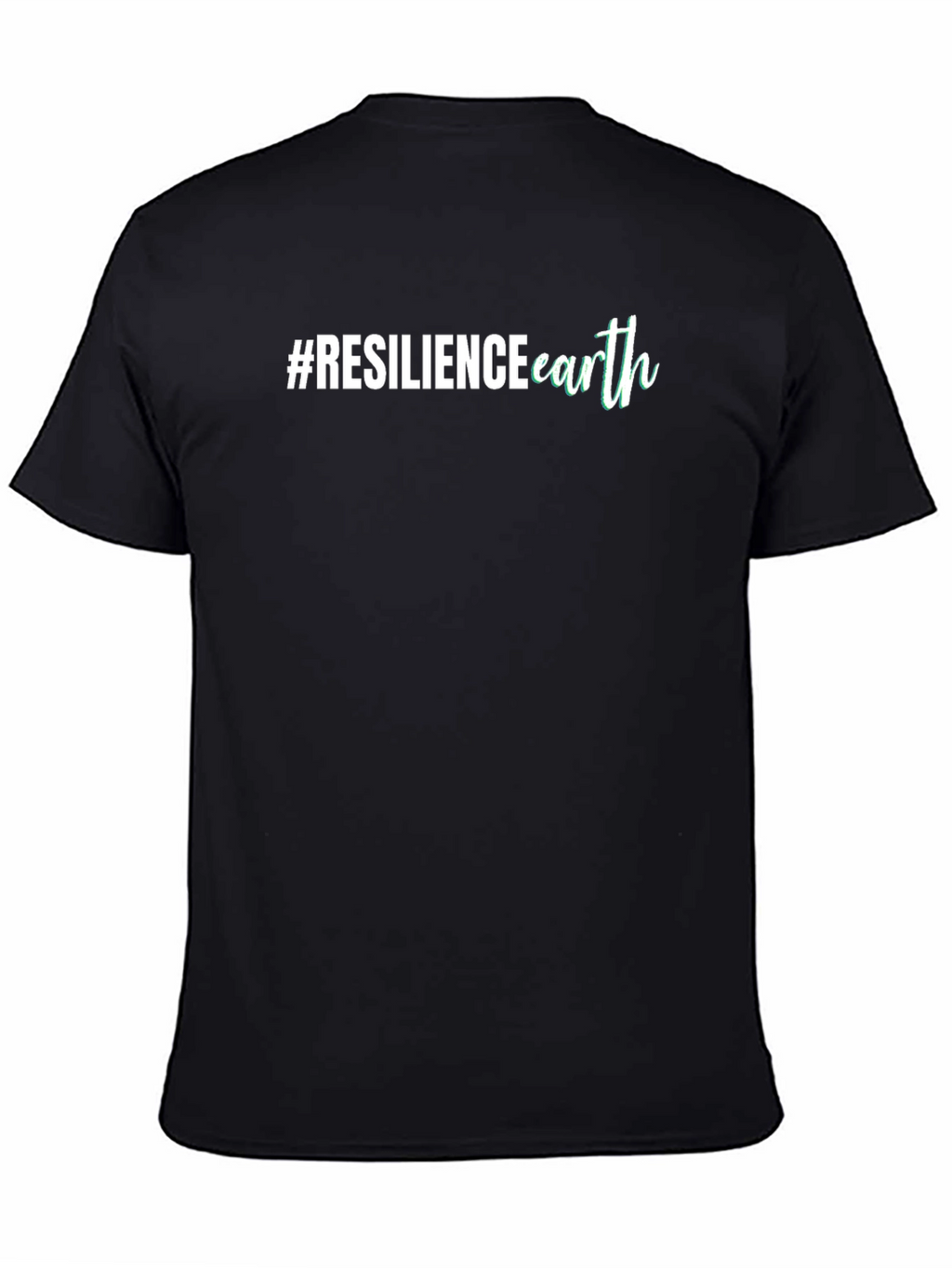 Resilience Earth Graphic Tee - Stylish Black T-Shirt