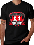 Martial Arts T-Shirt - Patience Courage Wisdom Design