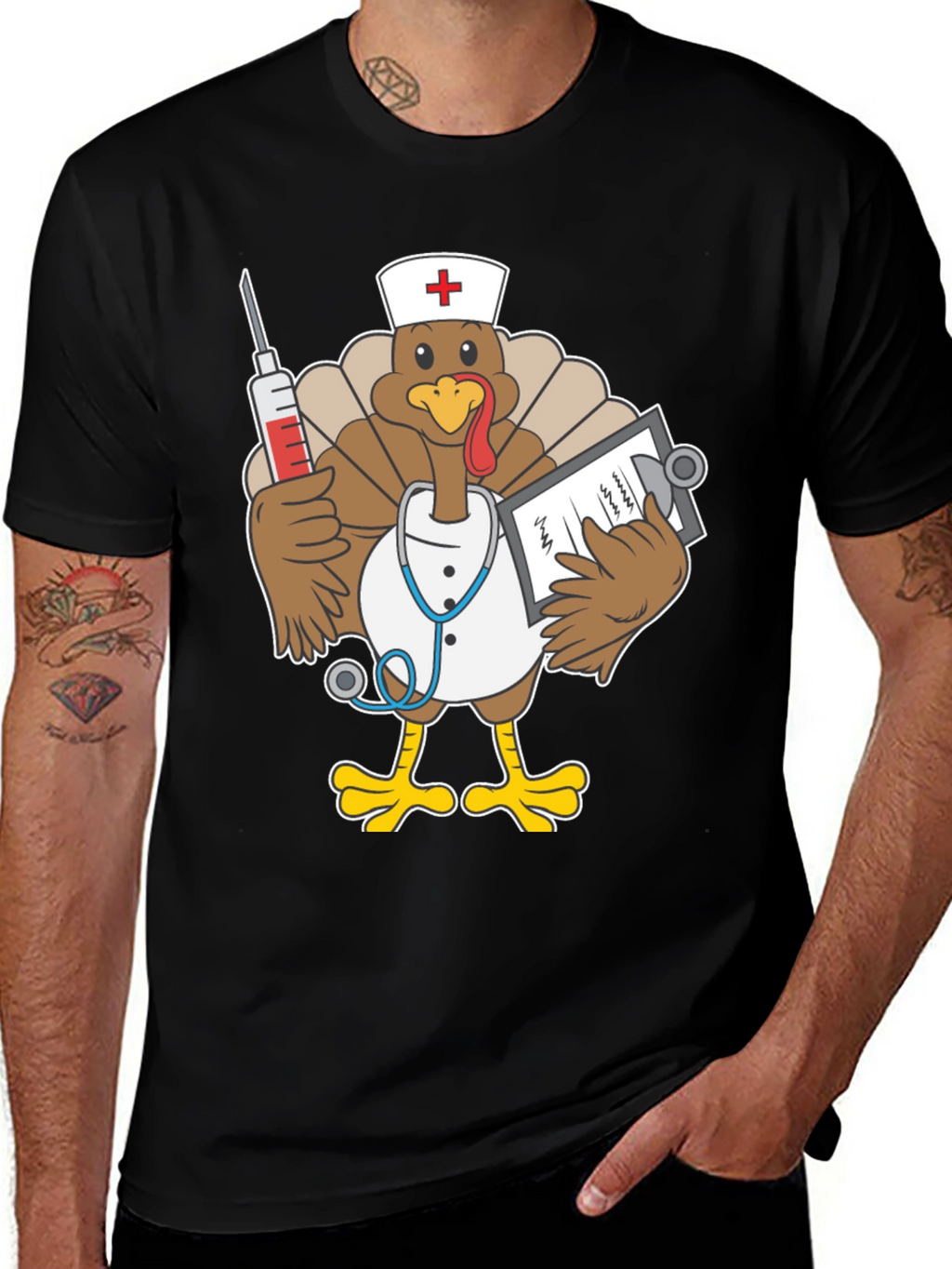 Funny Turkey Nurse T-Shirt