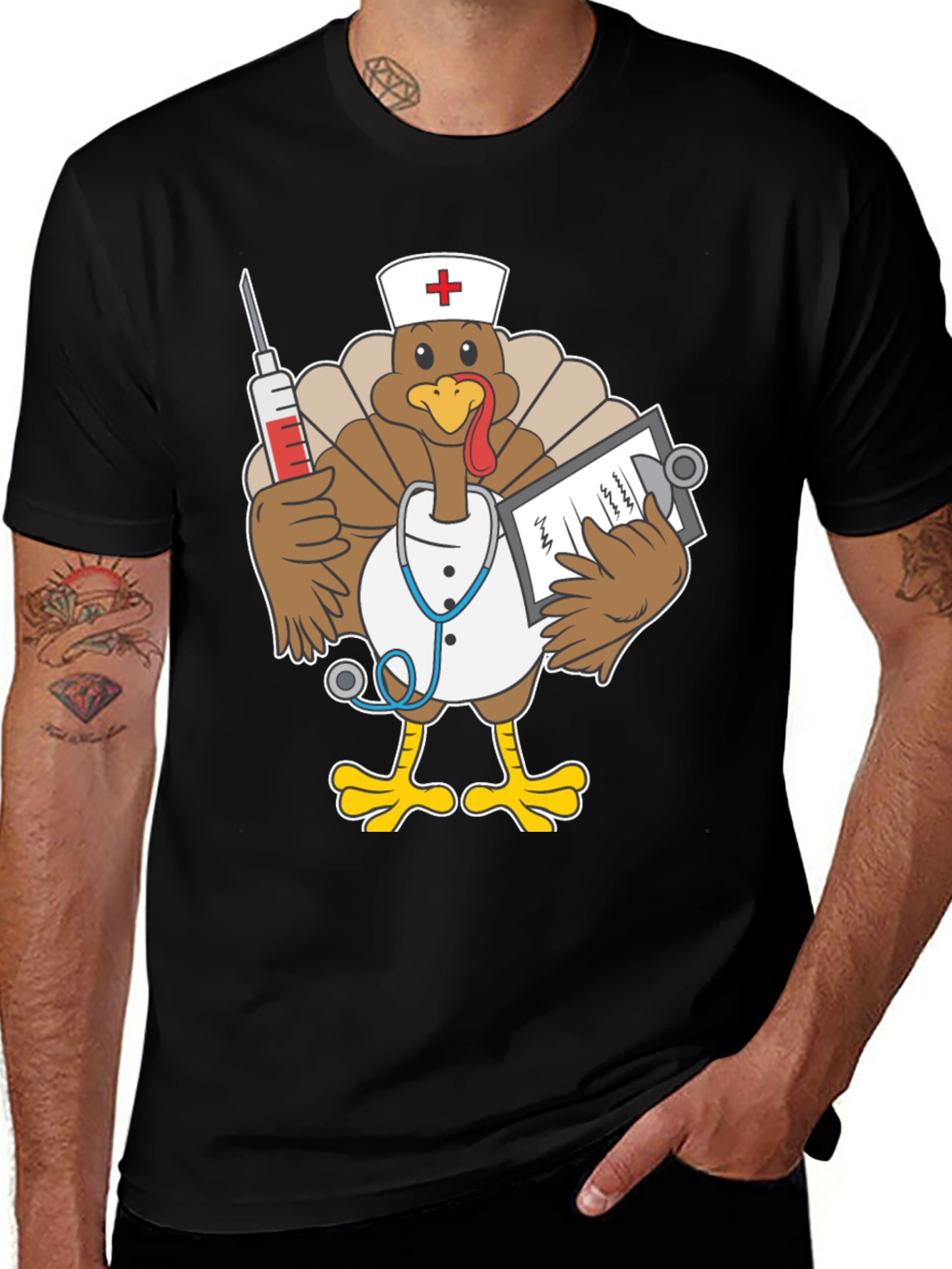 Funny Turkey Nurse T-Shirt