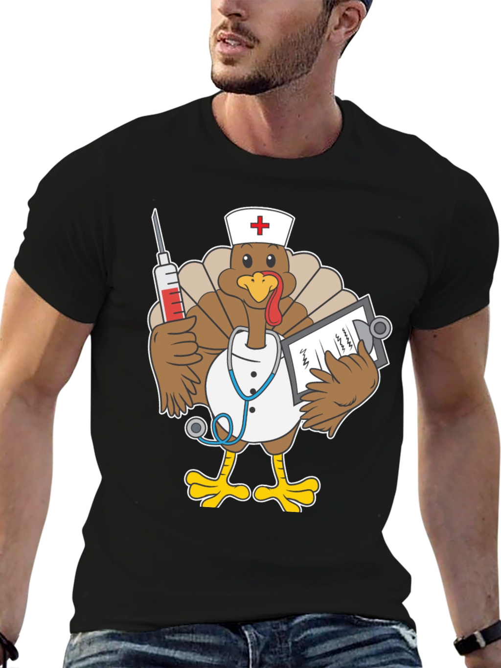 Funny Turkey Nurse T-Shirt