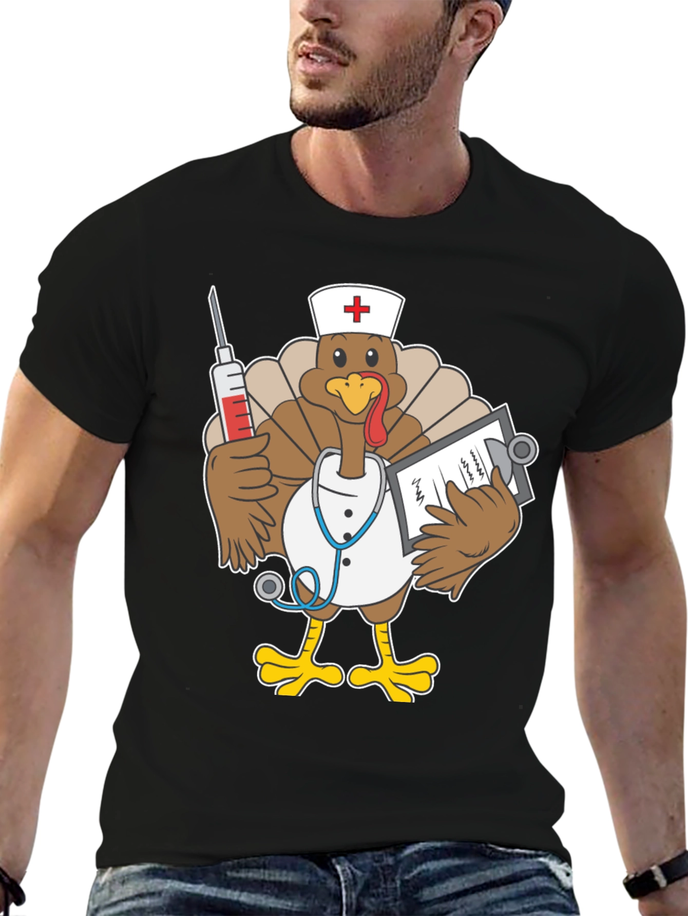 Funny Turkey Nurse T-Shirt