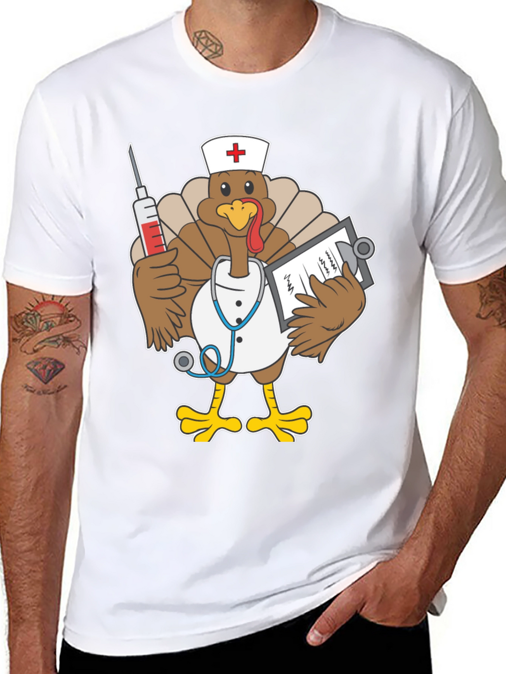 Funny Turkey Nurse T-Shirt